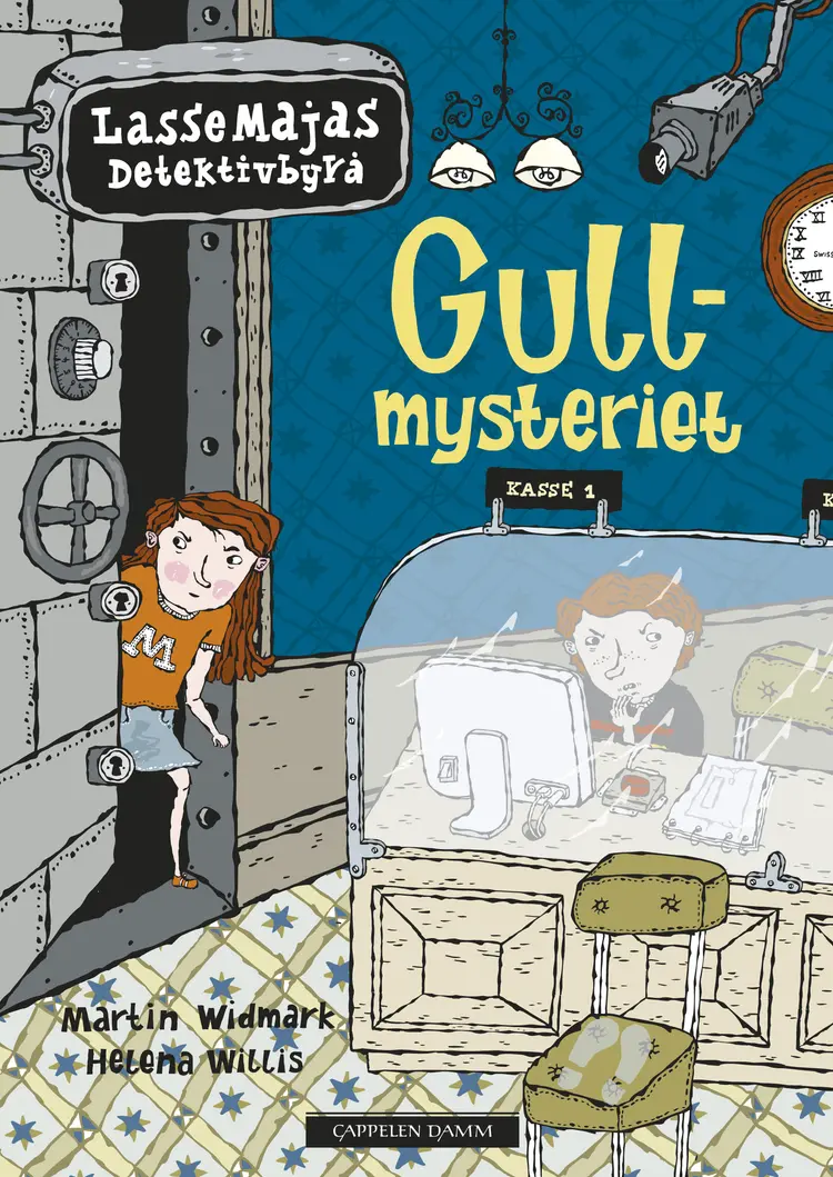 Omslag LasseMaja - Gullmysteriet av Martin Widmark (Innbundet)