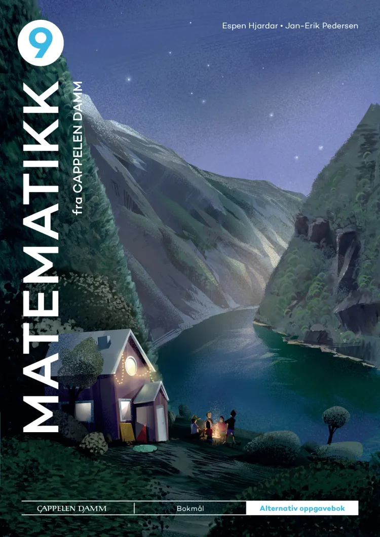 Omslag Matematikk 9 fra Cappelen Damm Alternativ oppgavebok av Espen Hjardar og Jan-Erik Pedersen (Heftet)