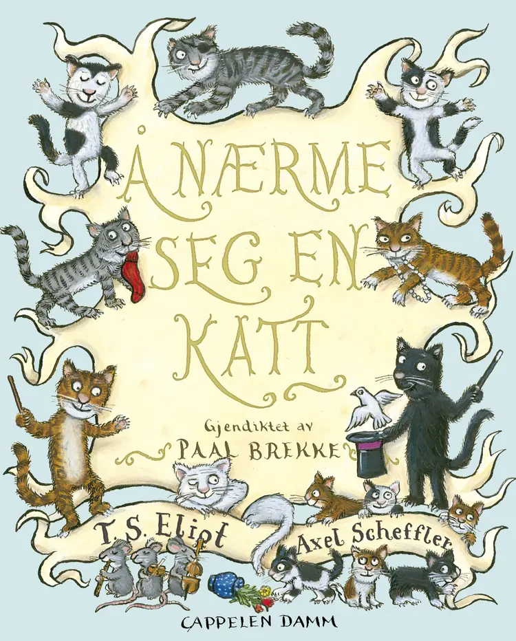 Omslag Å nærme seg en katt av T. S. Eliot (Innbundet)