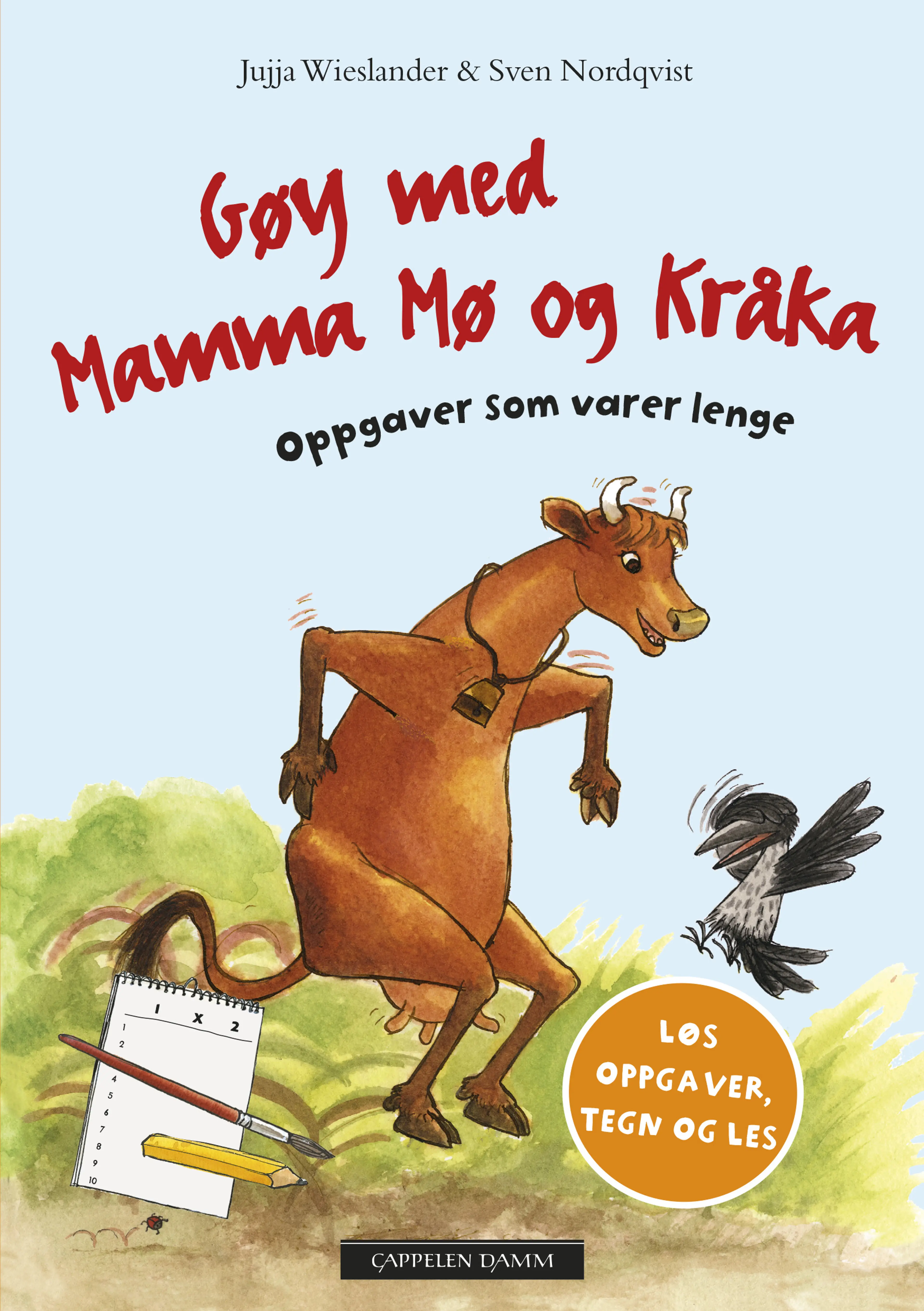 Omslag Gøy med Mamma Mø og Kråka! Aktivitetsbok av Jujja Wieslander (Heftet)