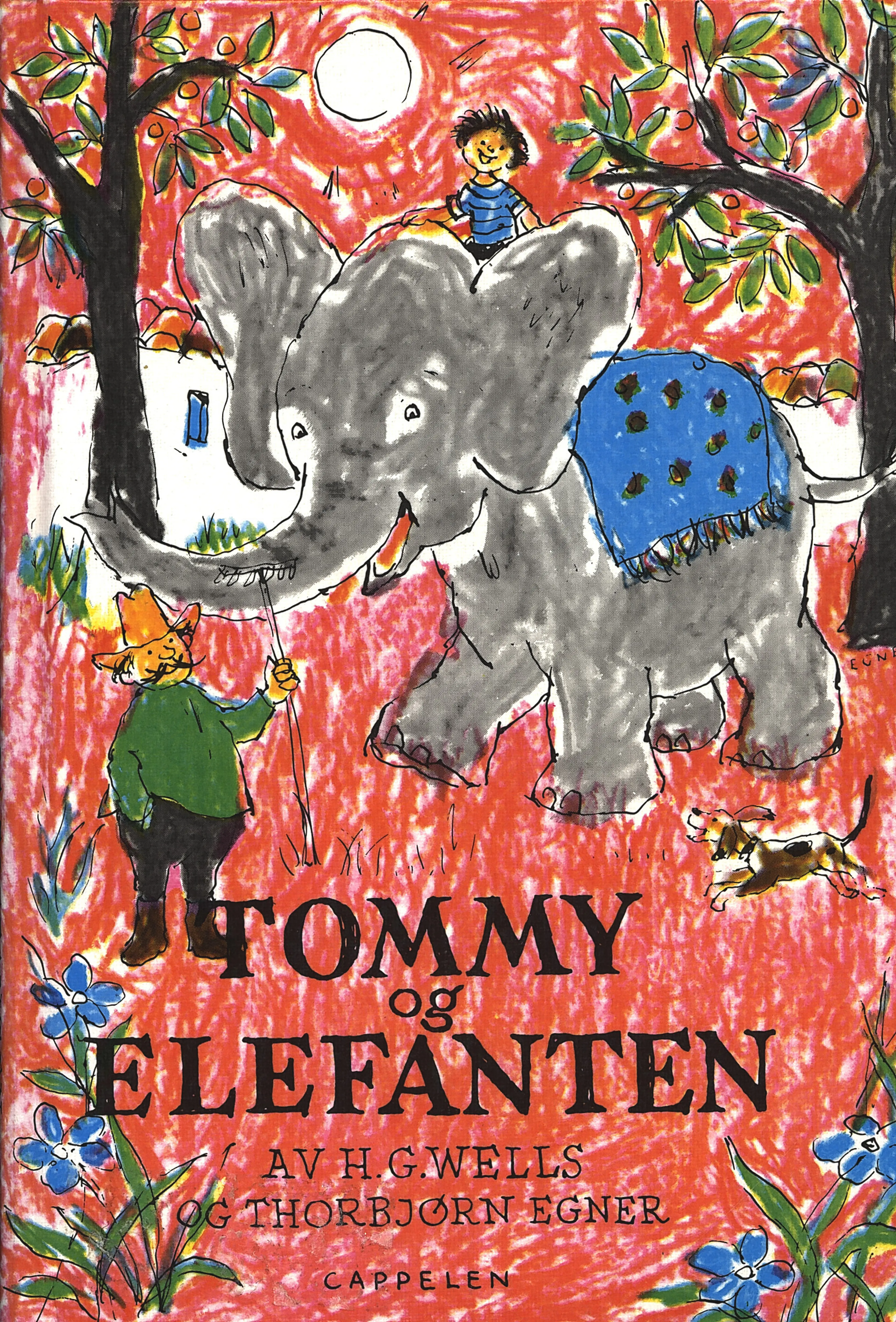 Omslag Tommy og elefanten av Thorbjørn Egner (Innbundet)