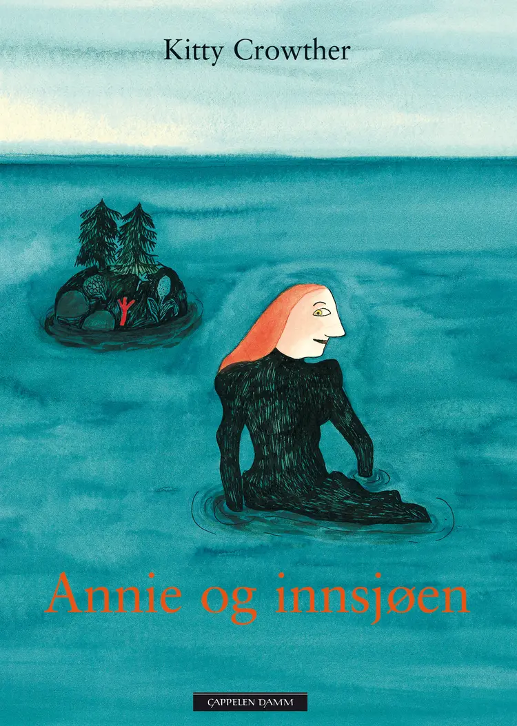 Omslag Annie og innsjøen av Kitty Crowther (Innbundet)
