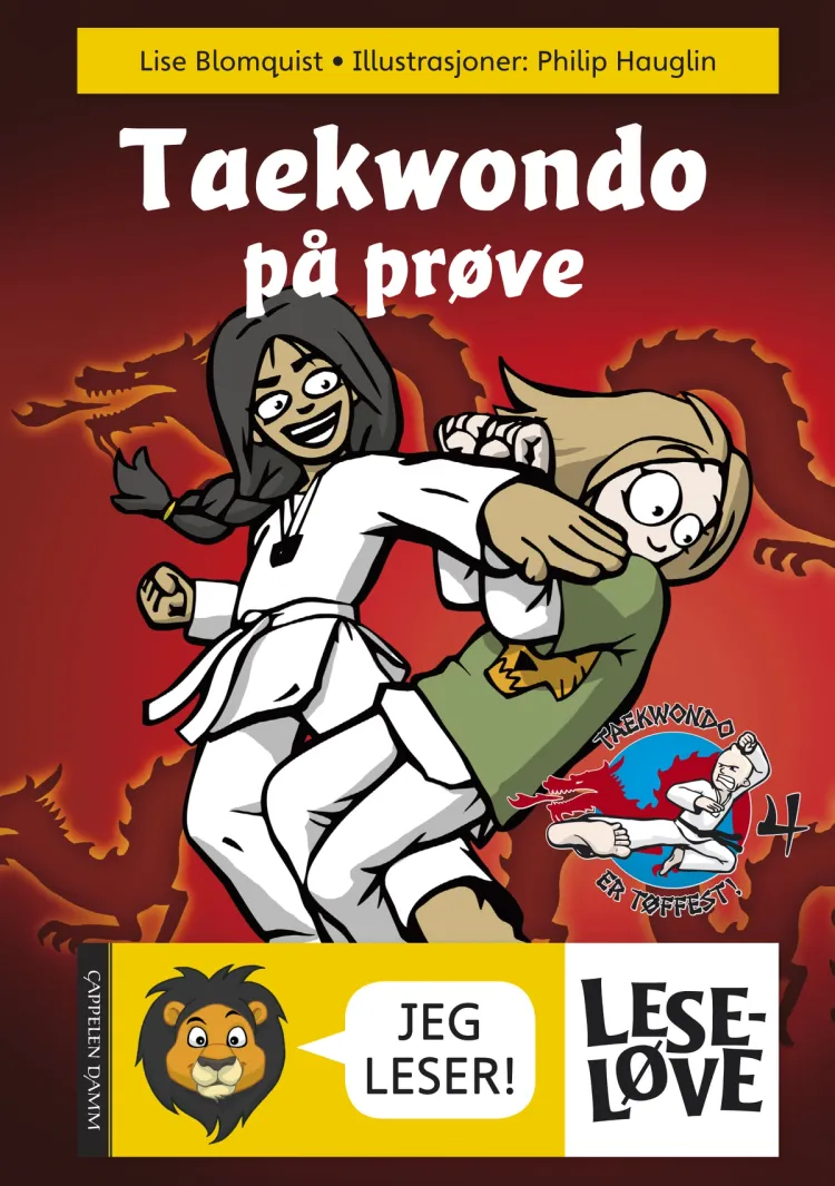 Omslag Leseløve - Taekwondo på prøve av Lise Blomquist (Innbundet)