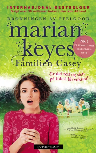 Omslag Familien Casey av Marian Keyes (Heftet)