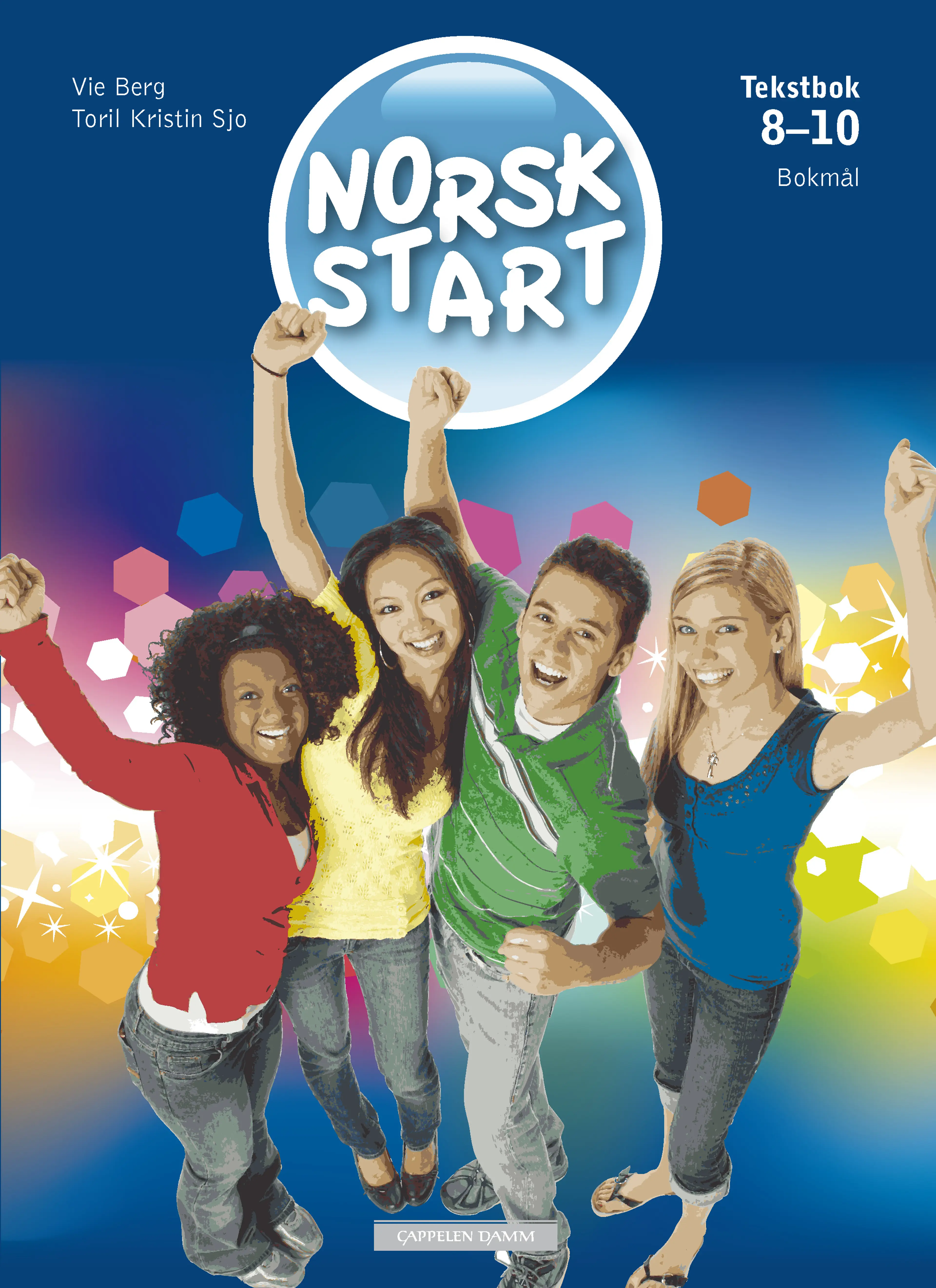 Omslag Norsk start 8-10 Tekstbok Nivå 1, 2 og 3 av Vie Berg og Toril Kristin Sjo (Innbundet)