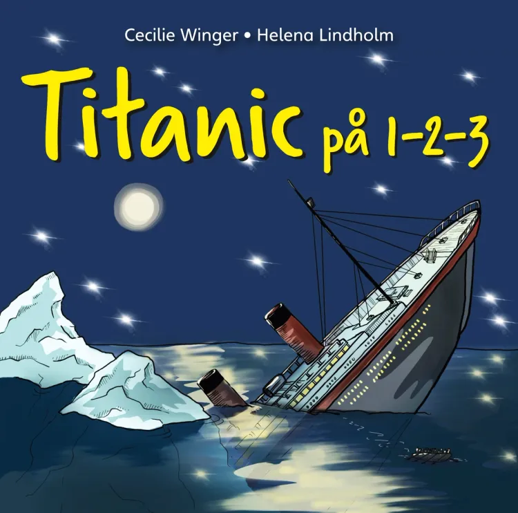 Omslag Titanic på 1-2-3 av Cecilie Winger (Lydbok)