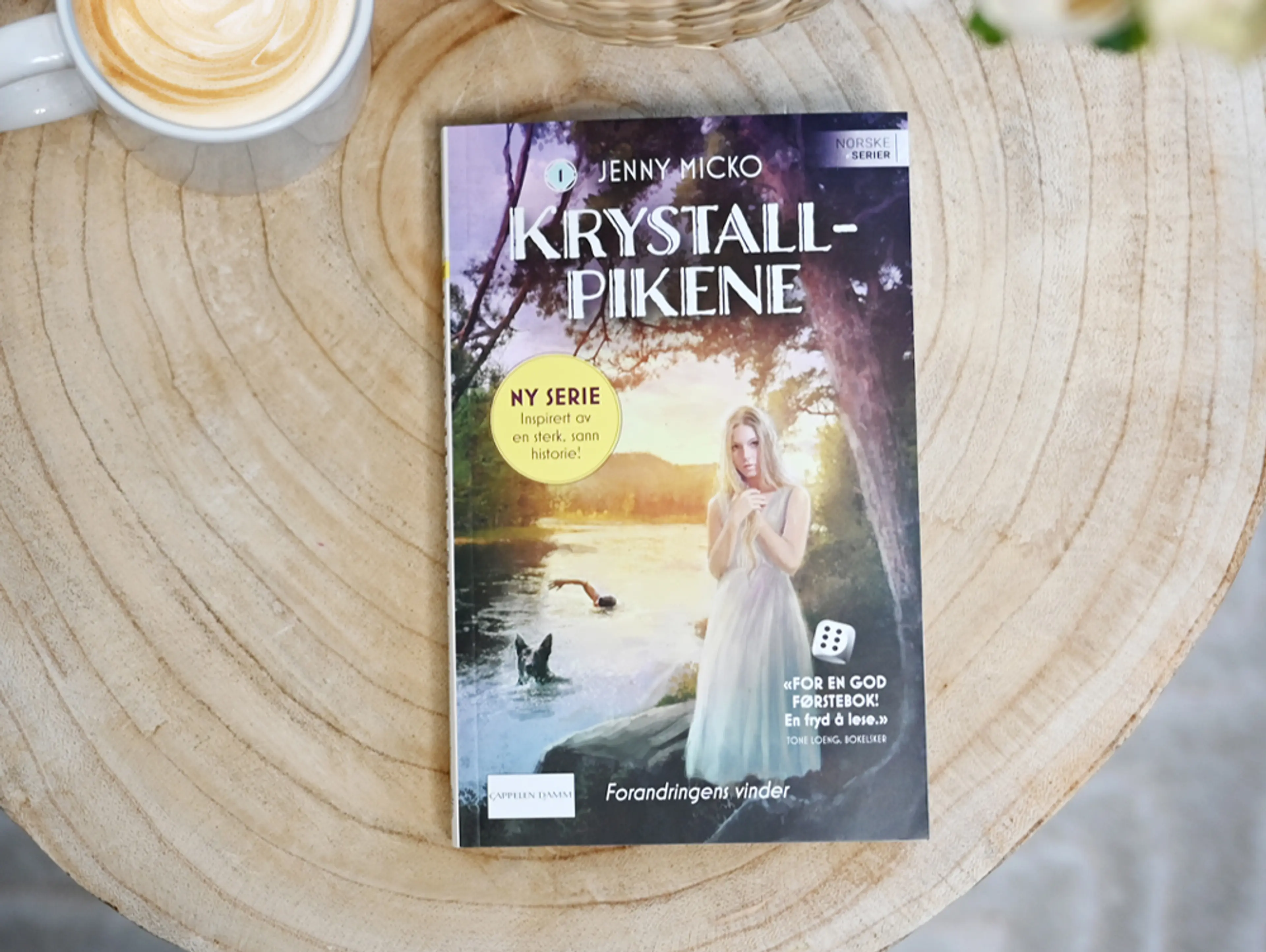 Foto av første bok i serien Krystallpikene