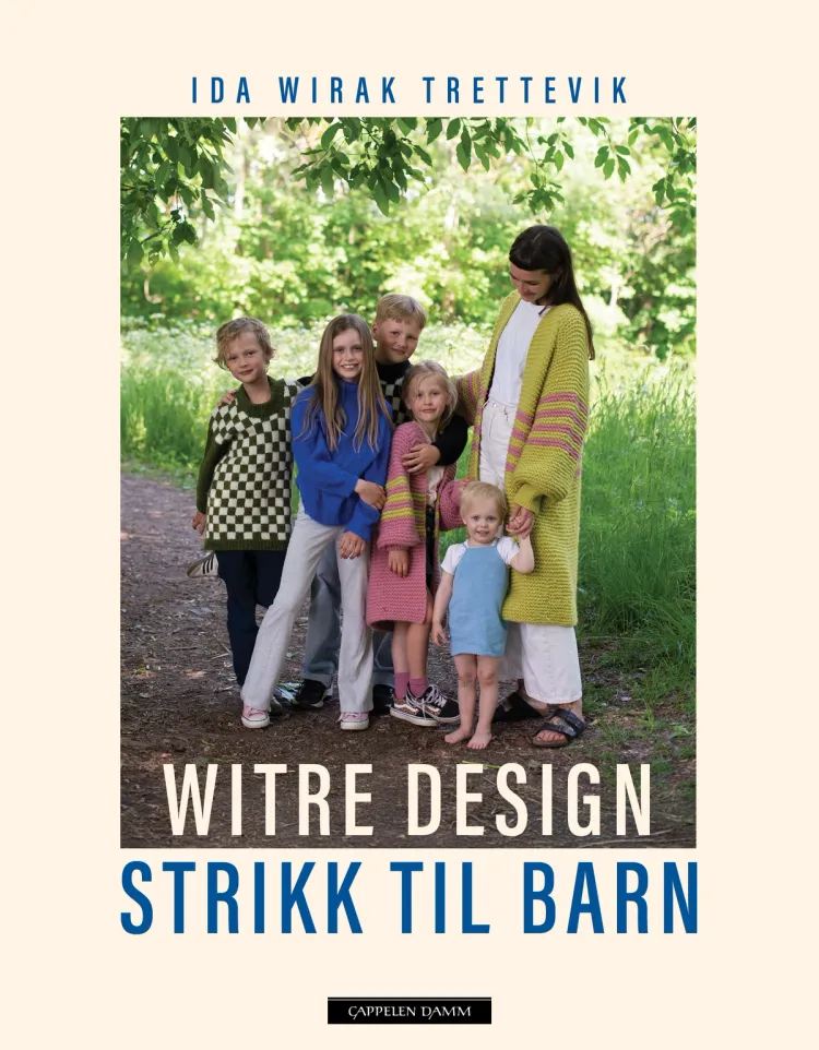 Omslag Strikk til barn av Ida Wirak Trettevik (Innbundet)