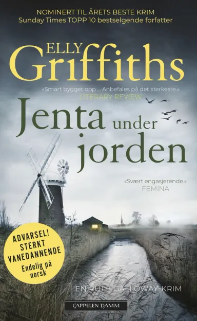 Omslag Jenta under jorden av Elly Griffiths (Heftet)