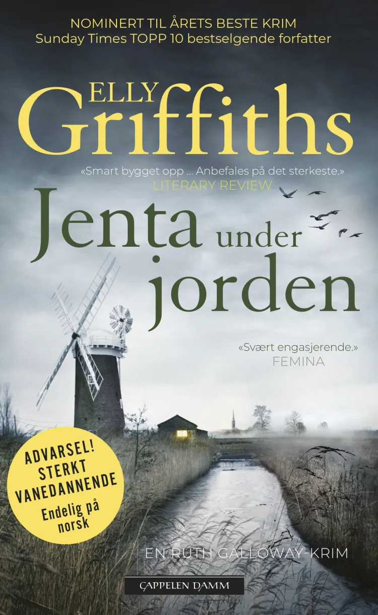 Omslag Jenta under jorden av Elly Griffiths (Innbundet)