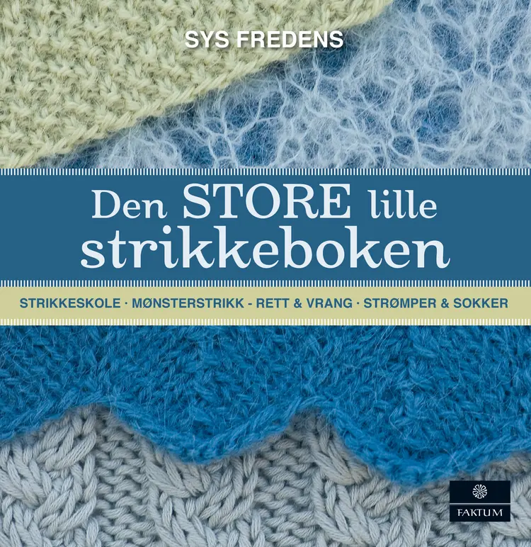 Omslag Den STORE lille strikkeboken av Sys Fredens (Innbundet)