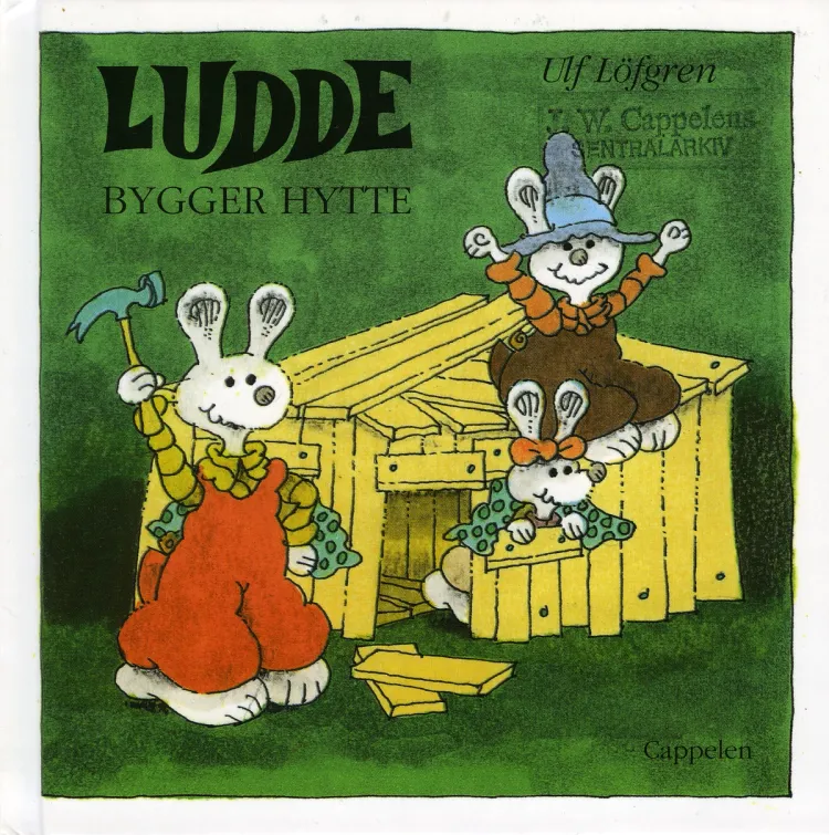 Omslag Ludde bygger hytte av Ulf Löfgren (Innbundet)