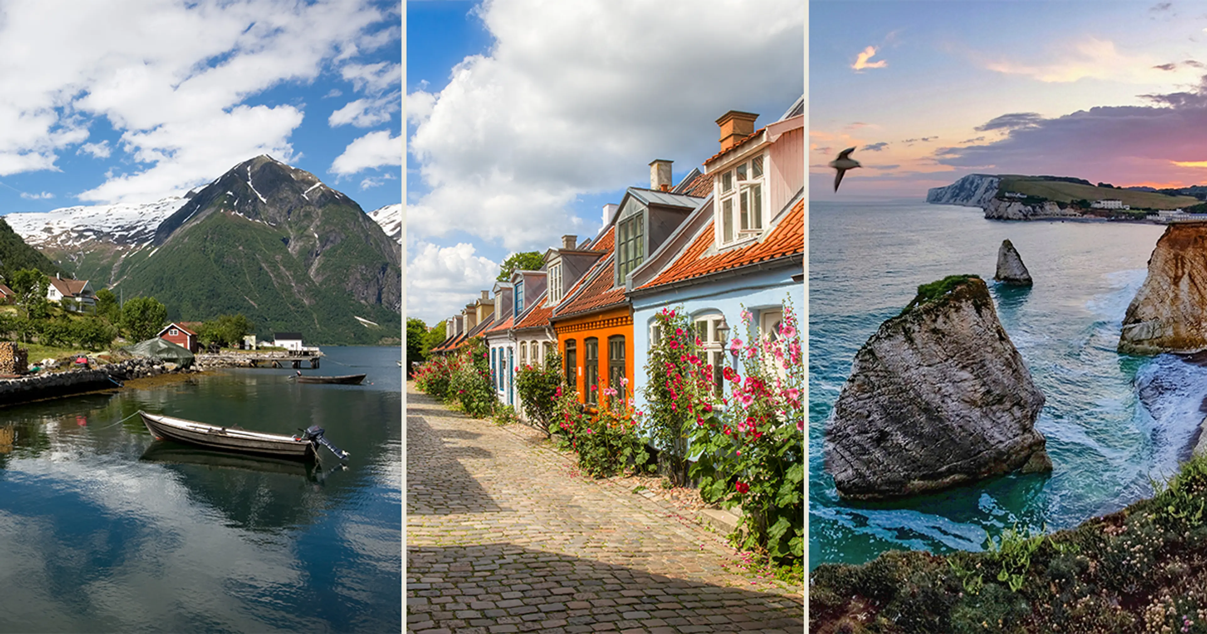 Balestrand, Danmark og England