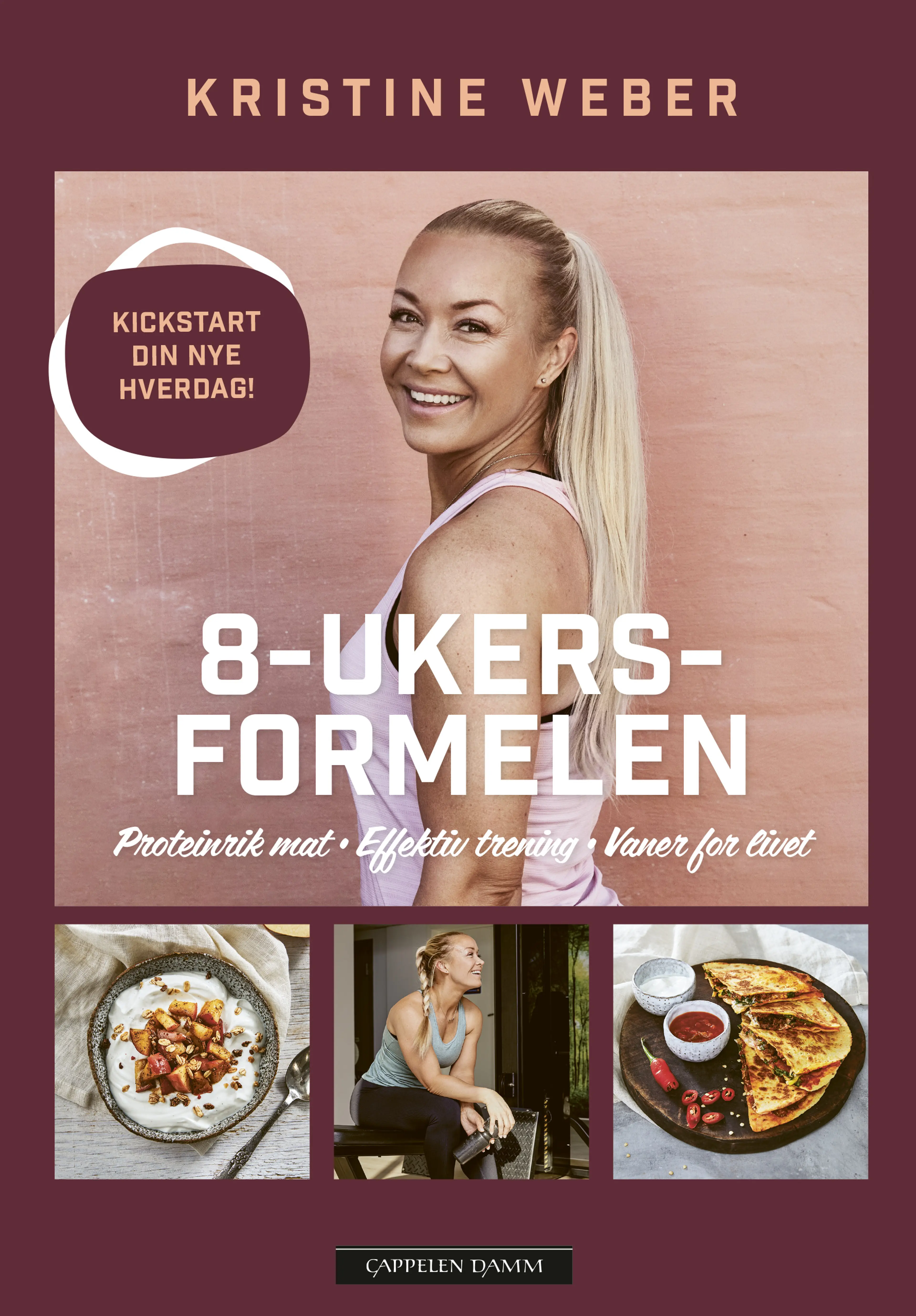 Omslag 8-ukersformelen av Kristine Weber (Innbundet)