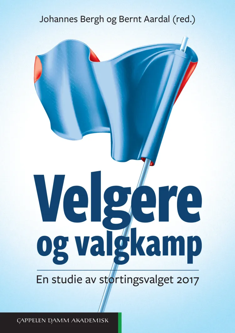 Omslag Velgere og valgkamp av Johannes Bergh og Bernt Aardal (red.) (Innbundet)