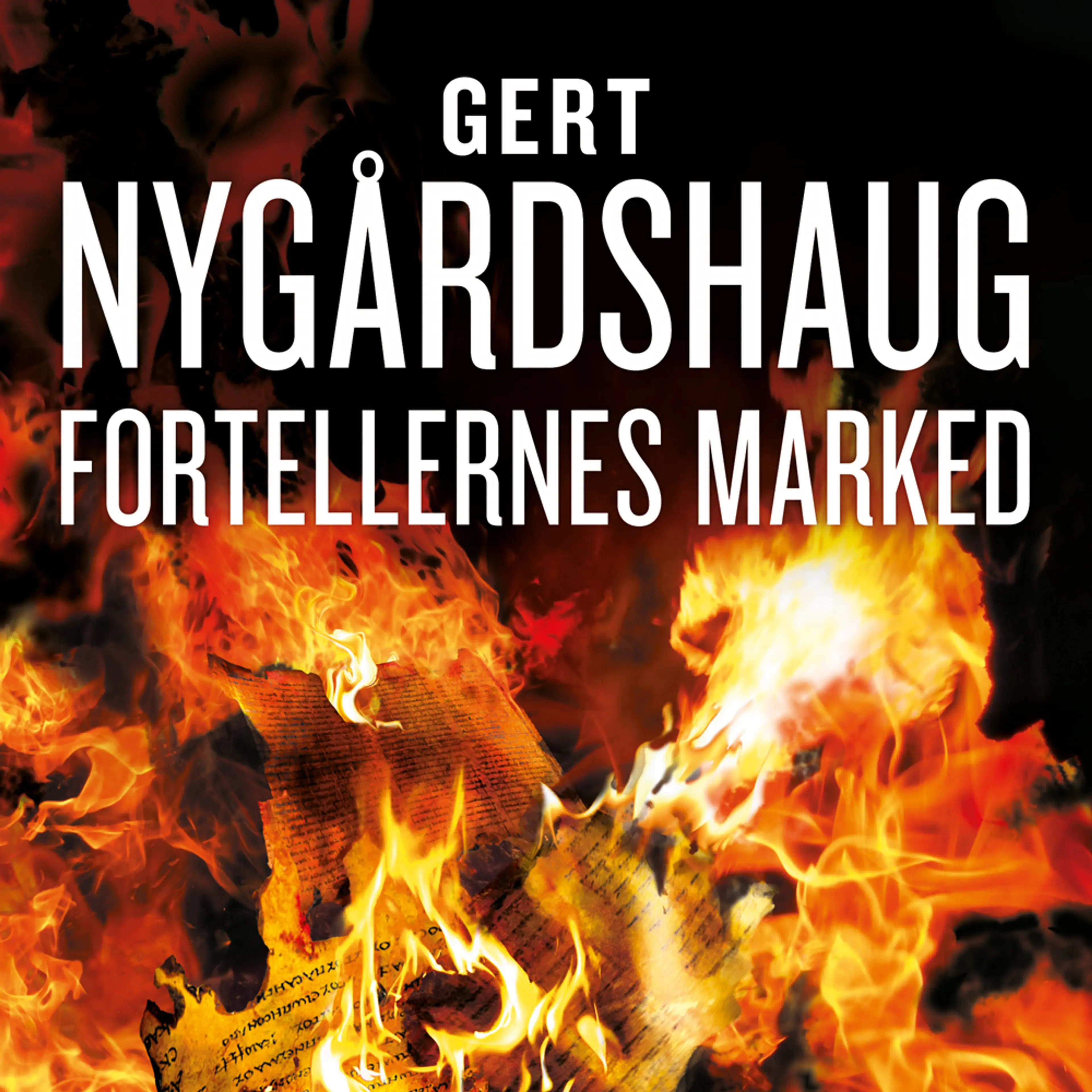 Omslag Fortellernes marked av Gert Nygårdshaug (Lydbok)