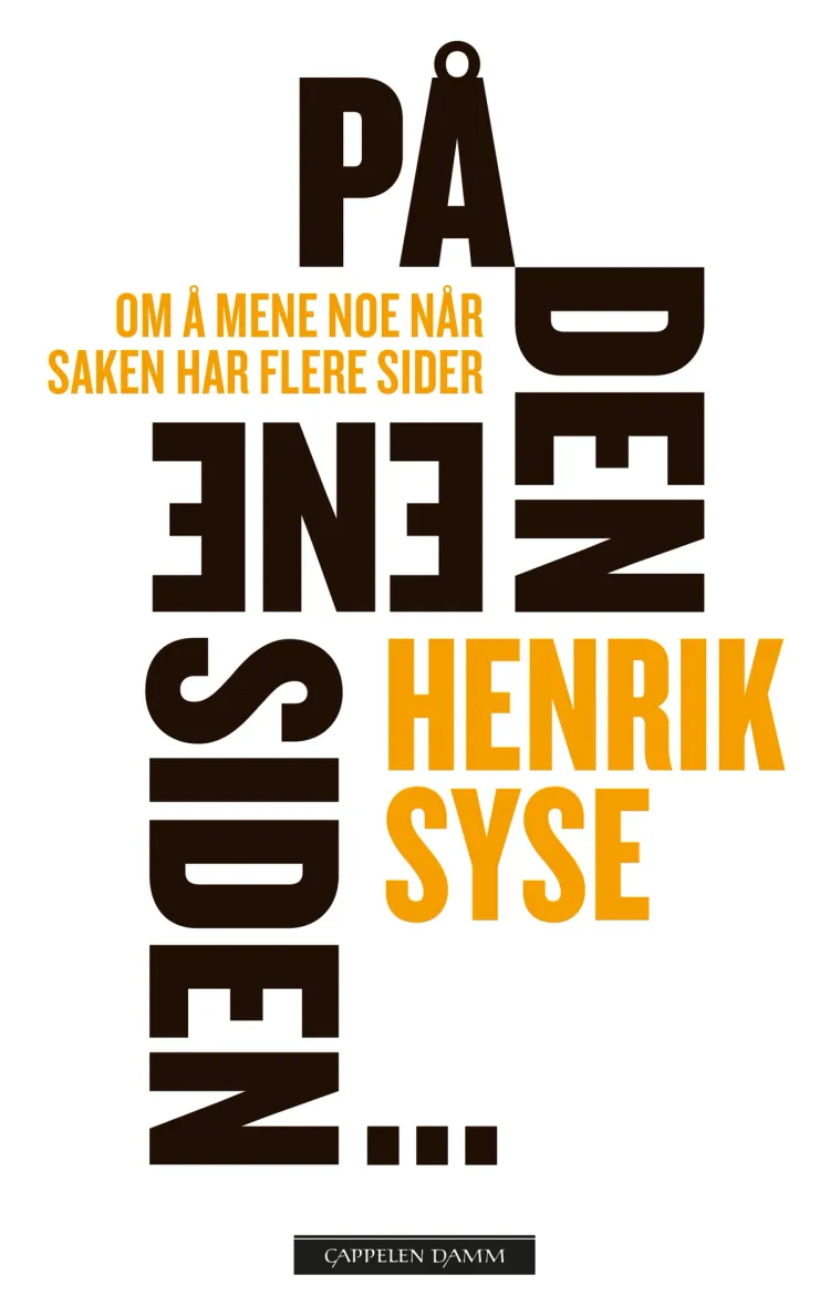 Omslag På den ene siden ... av Henrik Syse (Ebok)