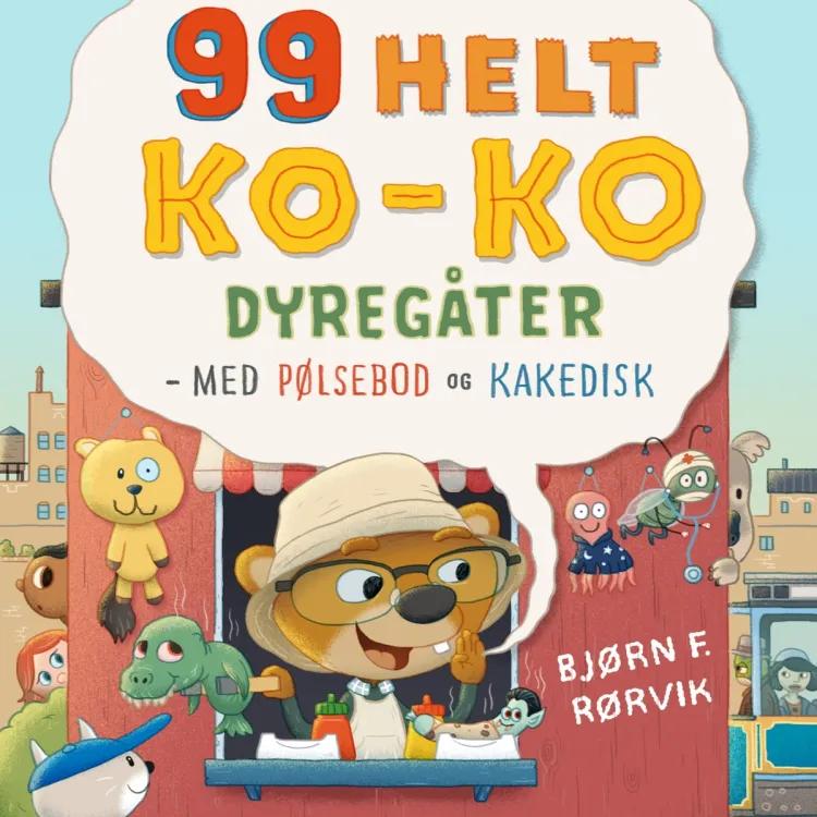 Omslag 99 helt ko-ko dyregåter av Bjørn F. Rørvik (Lydbok)