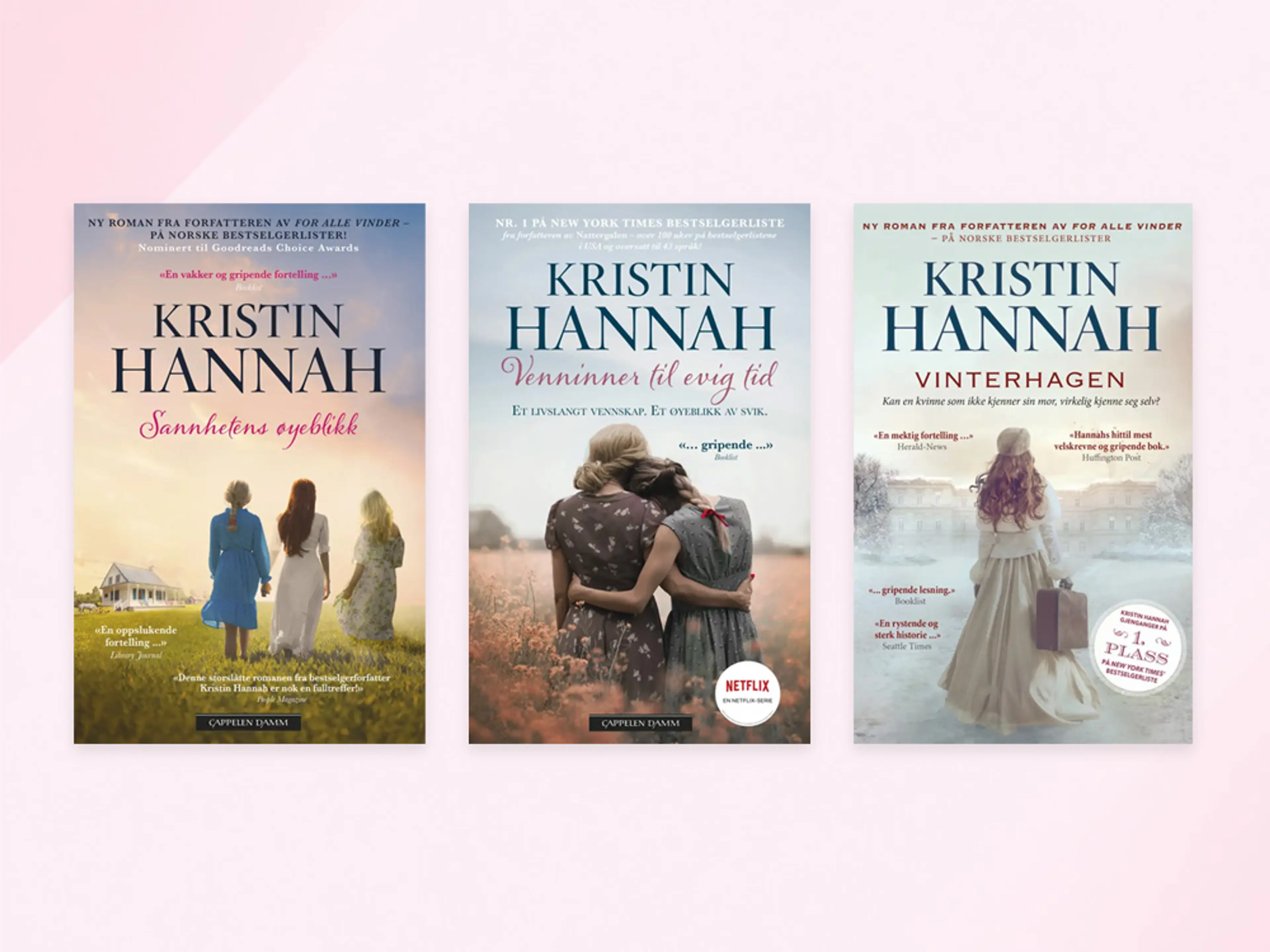 3 bøker av Kristin Hannah