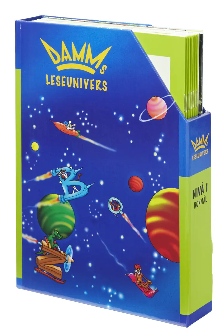 Omslag Damms leseunivers 1 Nivå 1 av Birgit Eriksson (Eske)