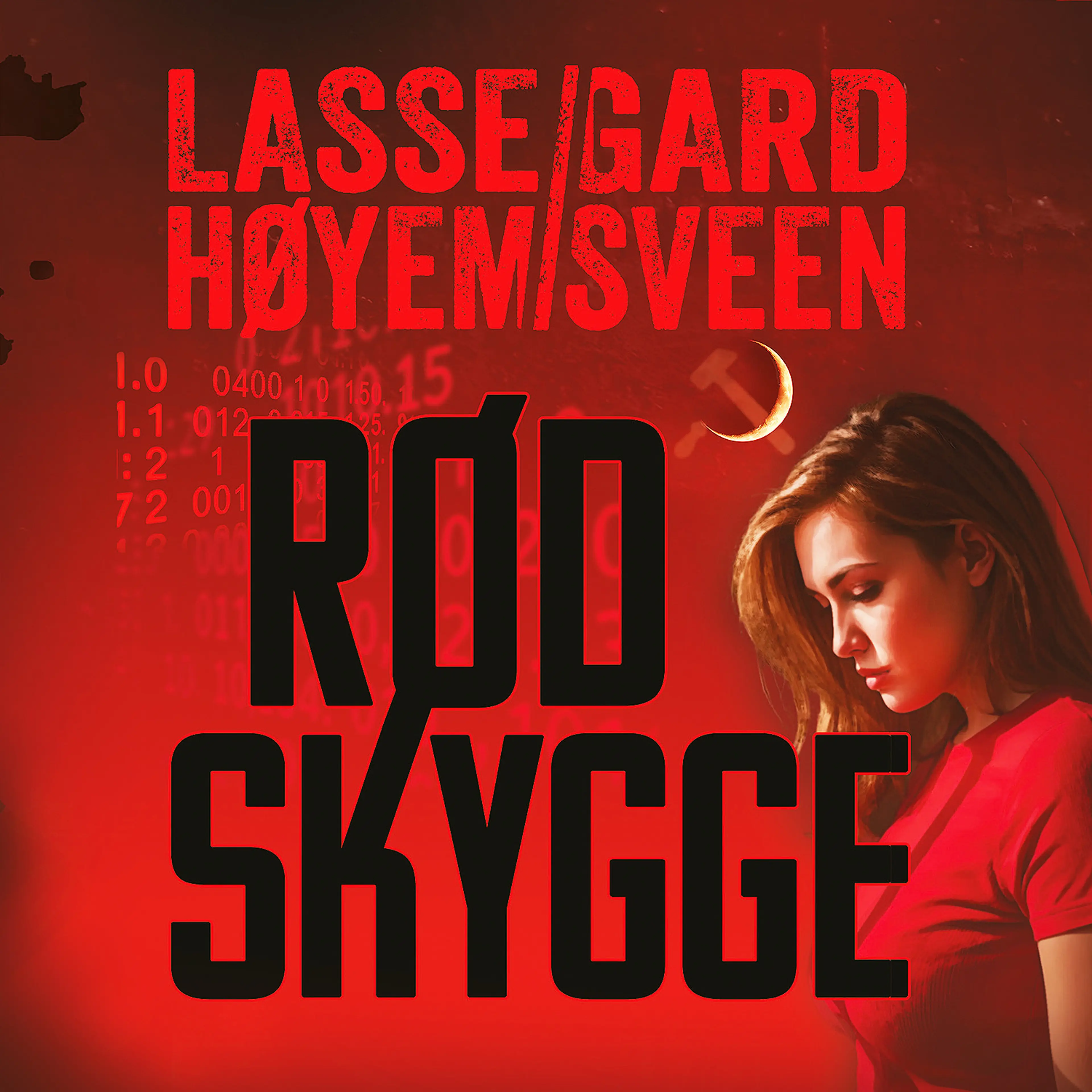 Omslag Rød skygge av Lasse Høyem og Gard Sveen (Lydbok)