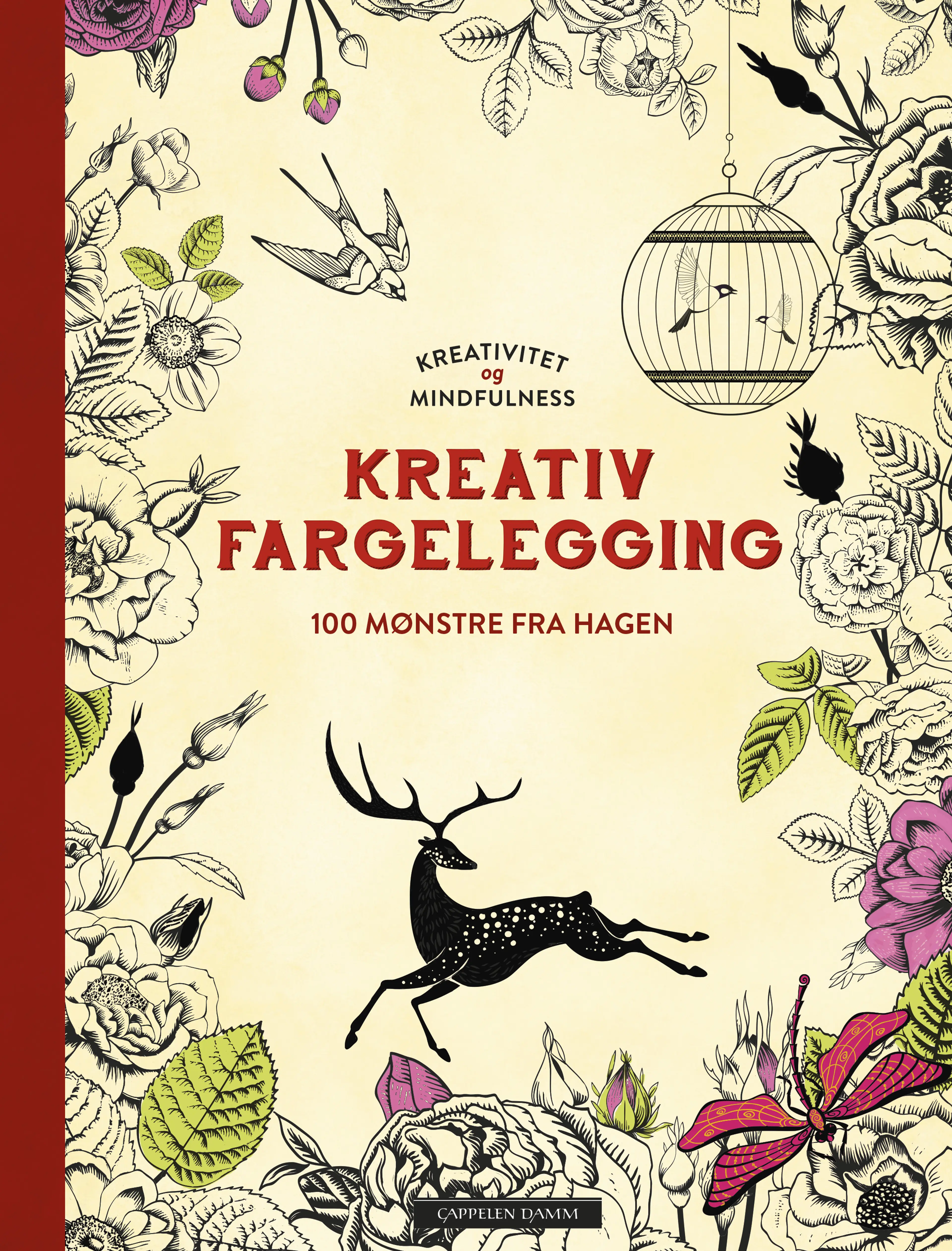Omslag Kreativ fargelegging -- Hagen (Innbundet)