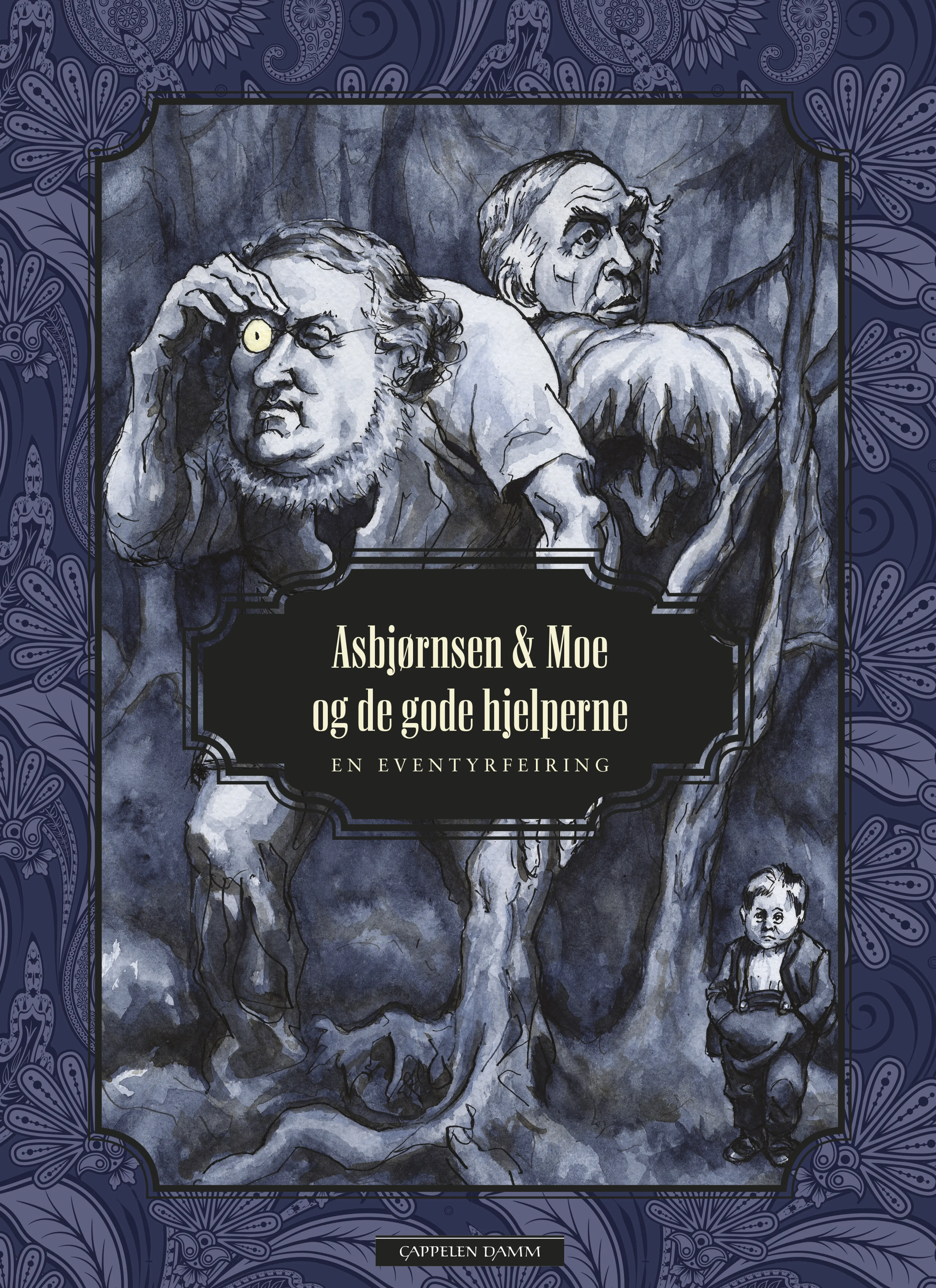 Omslag Asbjørnsen og Moe og de gode hjelperne av Aisato, Hansen, Ousland, Torseter, Kaltenborn, Sætre, Okstad og Runde (Innbundet)