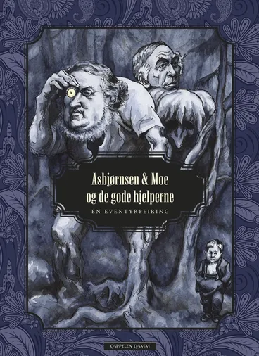 Omslag Asbjørnsen og Moe og de gode hjelperne av Aisato, Hansen, Ousland, Torseter, Kaltenborn, Sætre, Okstad og Runde (Innbundet)