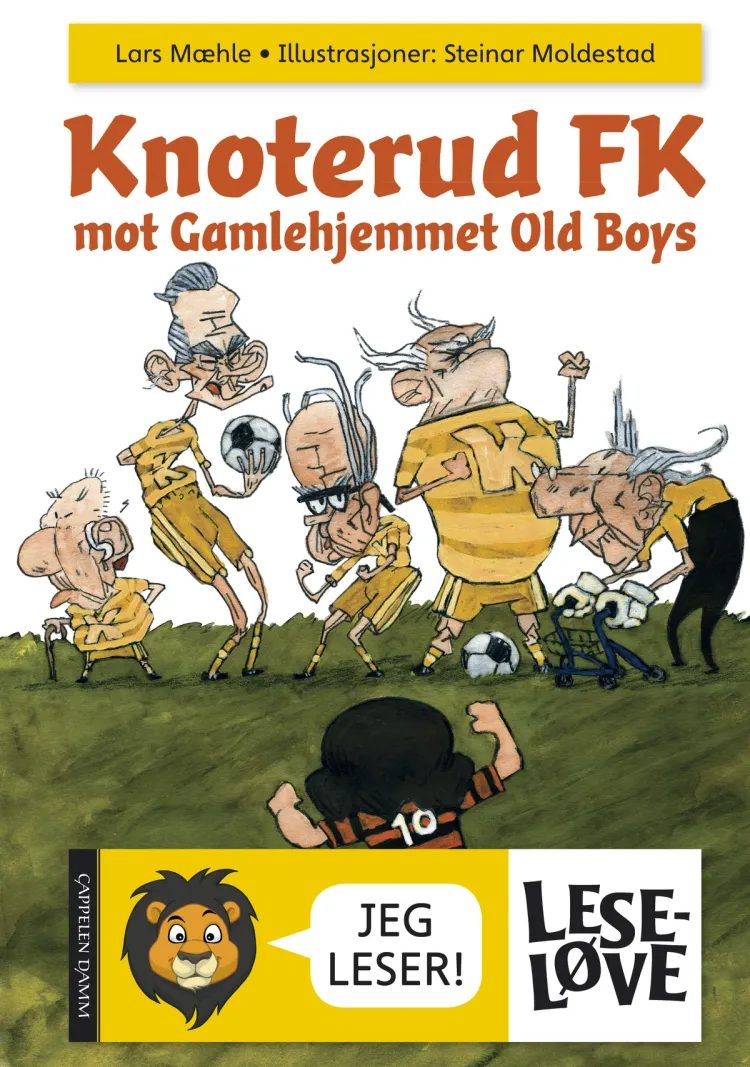 Omslag Leseløve - Knoterud FK mot Gamlehjemmet Old Boys av Lars Mæhle (Innbundet)