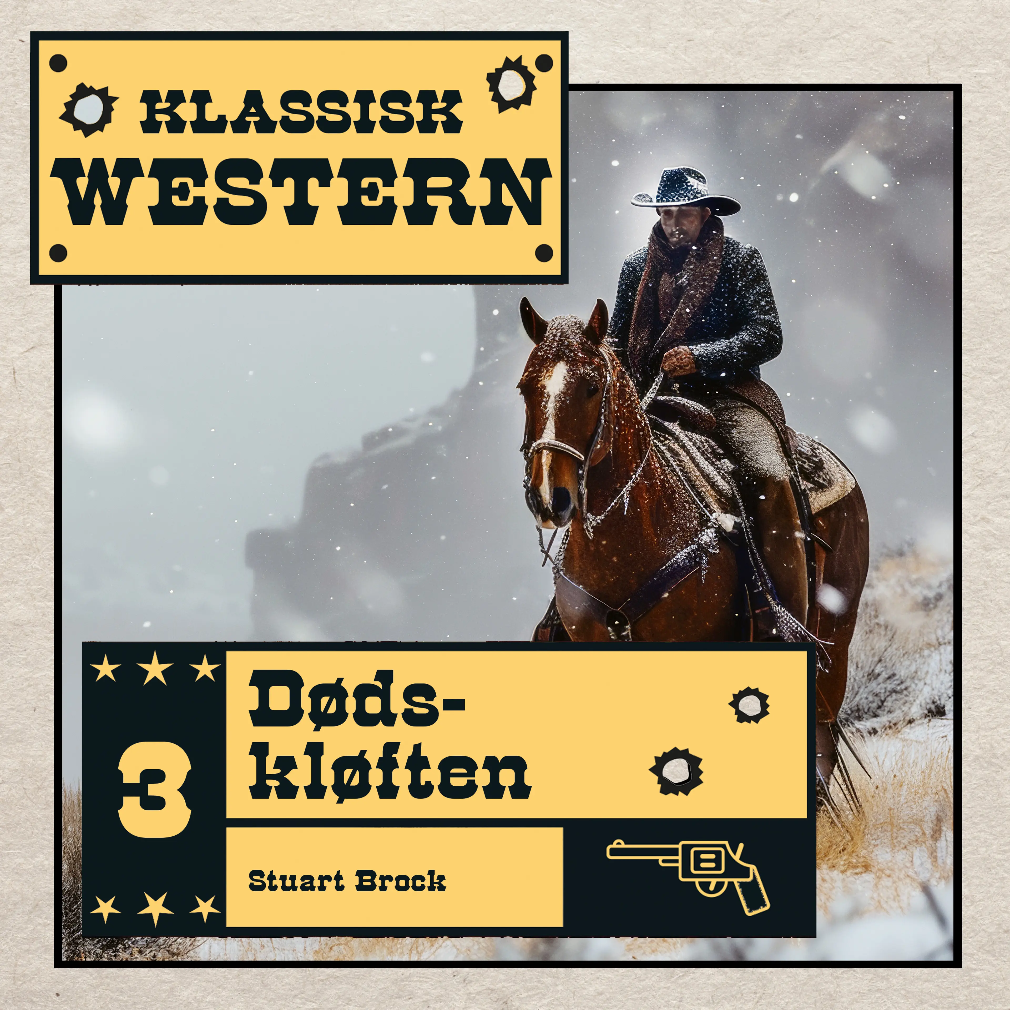 Omslag Dødskløften av Stuart Brock (Lydbok)