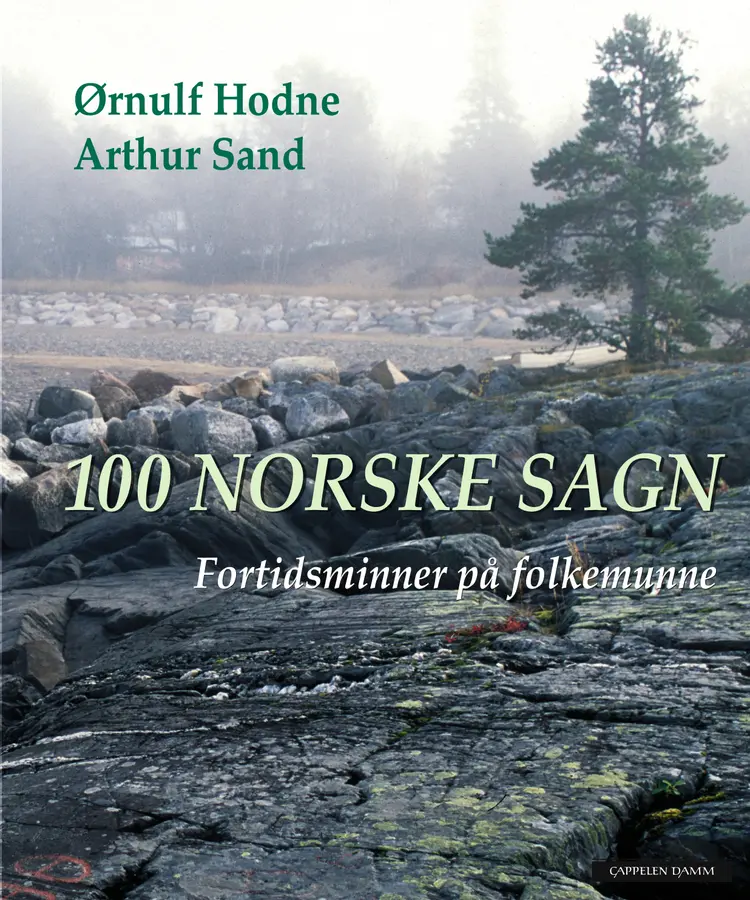 Omslag 100 norske sagn av Ørnulf Hodne (Innbundet)