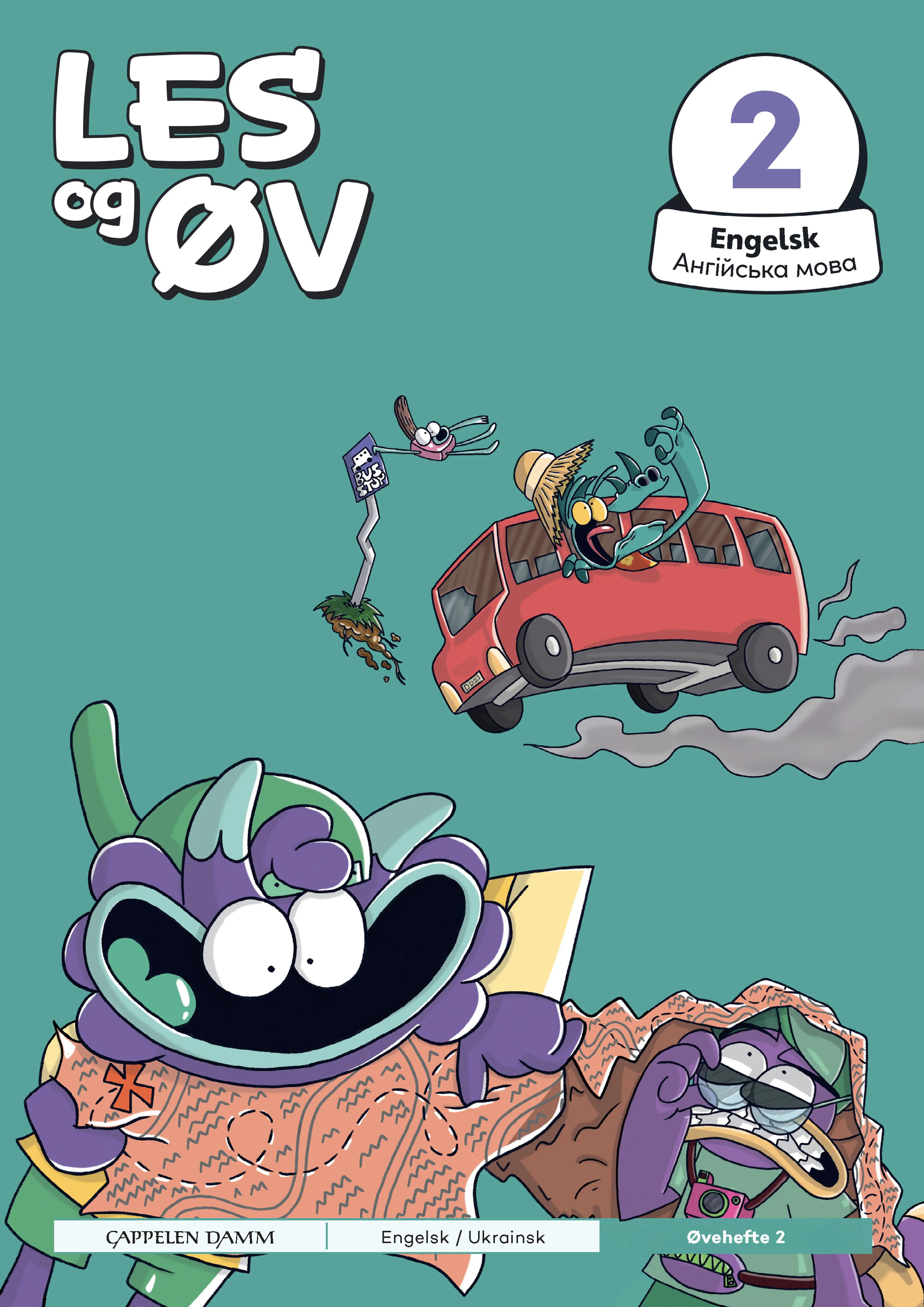 Omslag Les og øv Engelsk Øvehefte 2 Ukrainsk (Heftet)