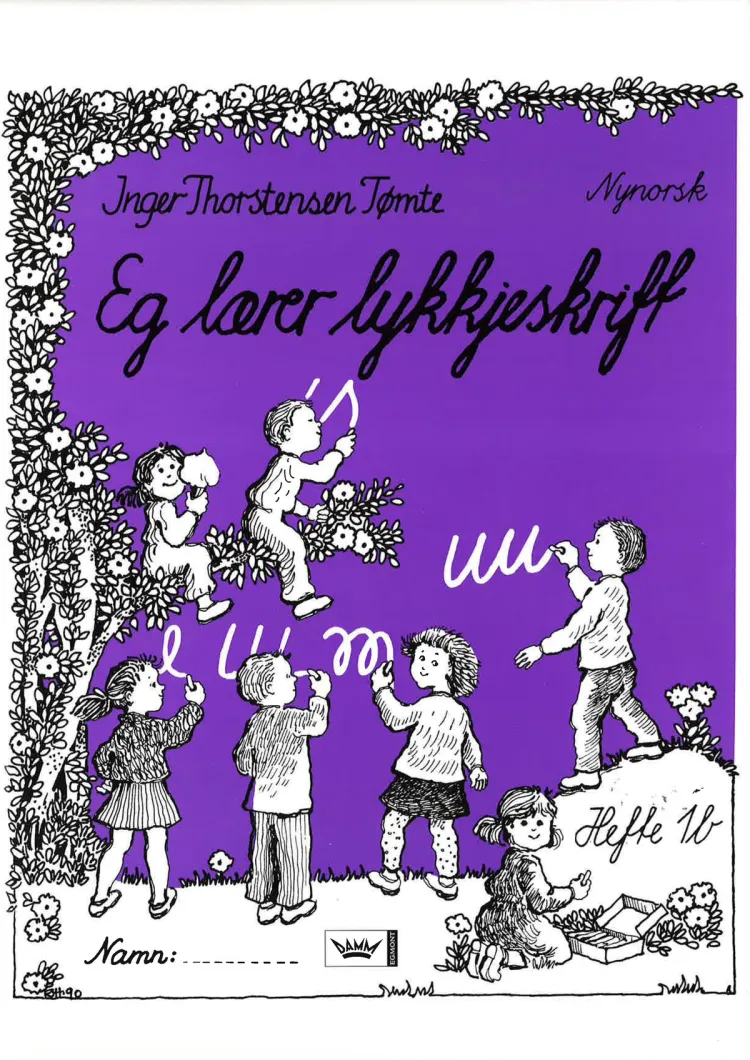 Omslag Eg lærer lykkjeskrift 1B nynorsk av Inger Thorstensen Tømte (Heftet)