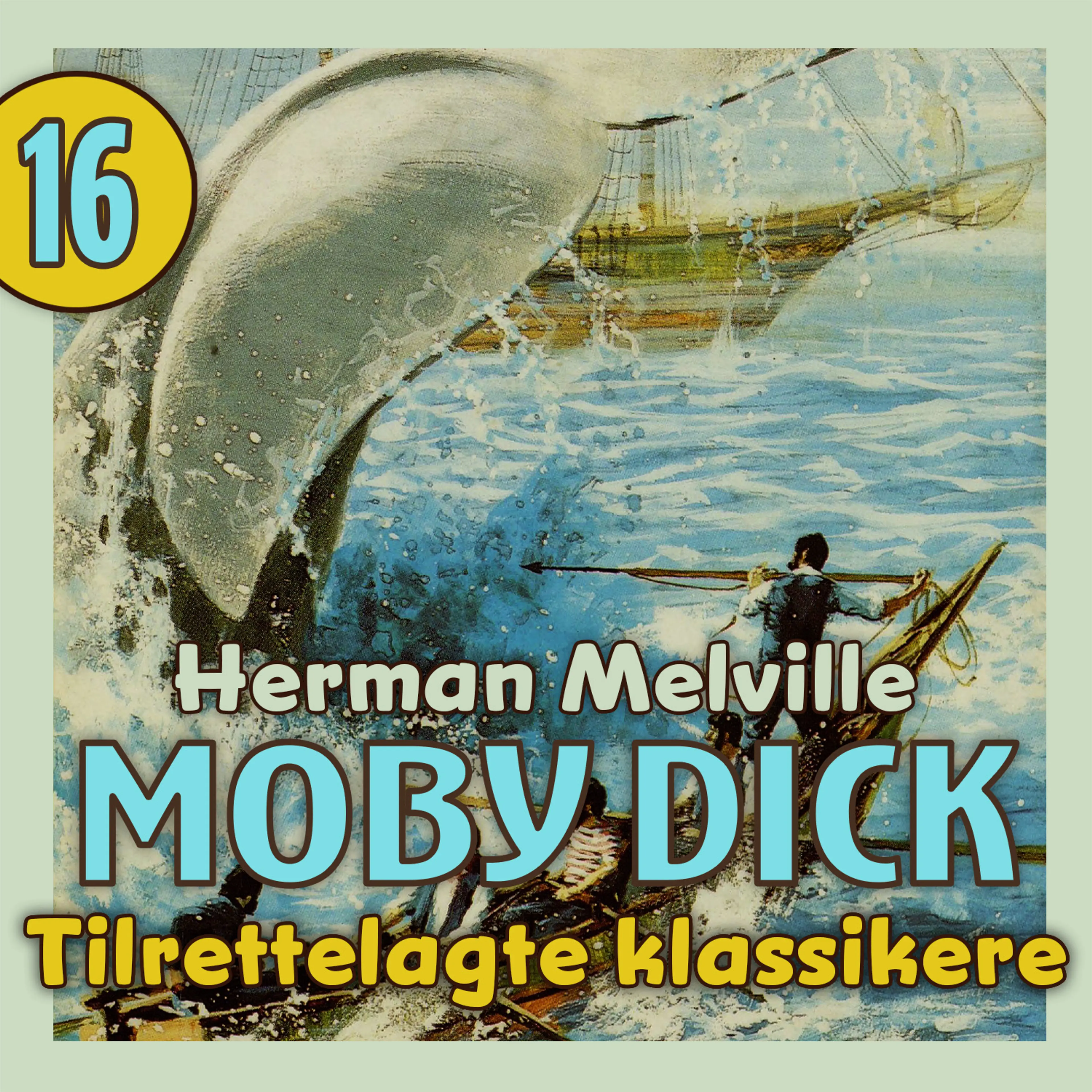Omslag Moby Dick av Herman Melville (Lydbok)