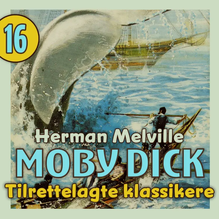 Omslag Moby Dick av Herman Melville (Lydbok)