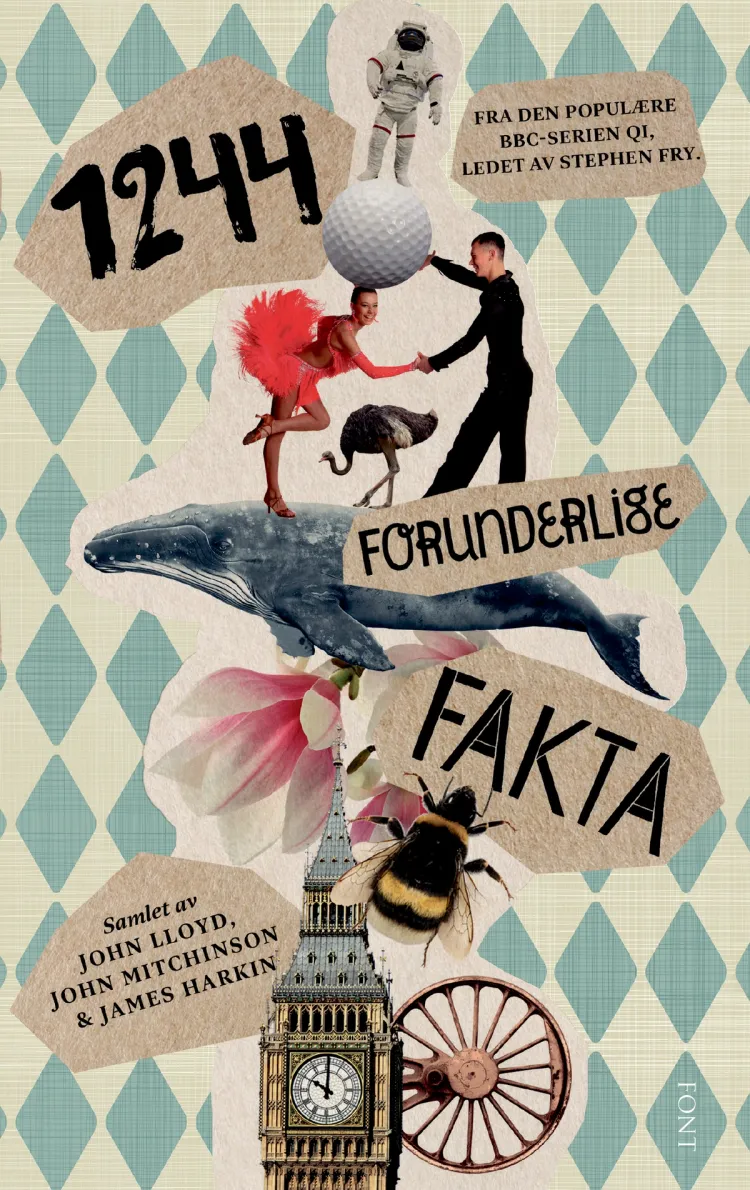 Omslag 1244 forunderlige fakta av John Lloyd, James Harkin og John Mitchinson (Ebok)