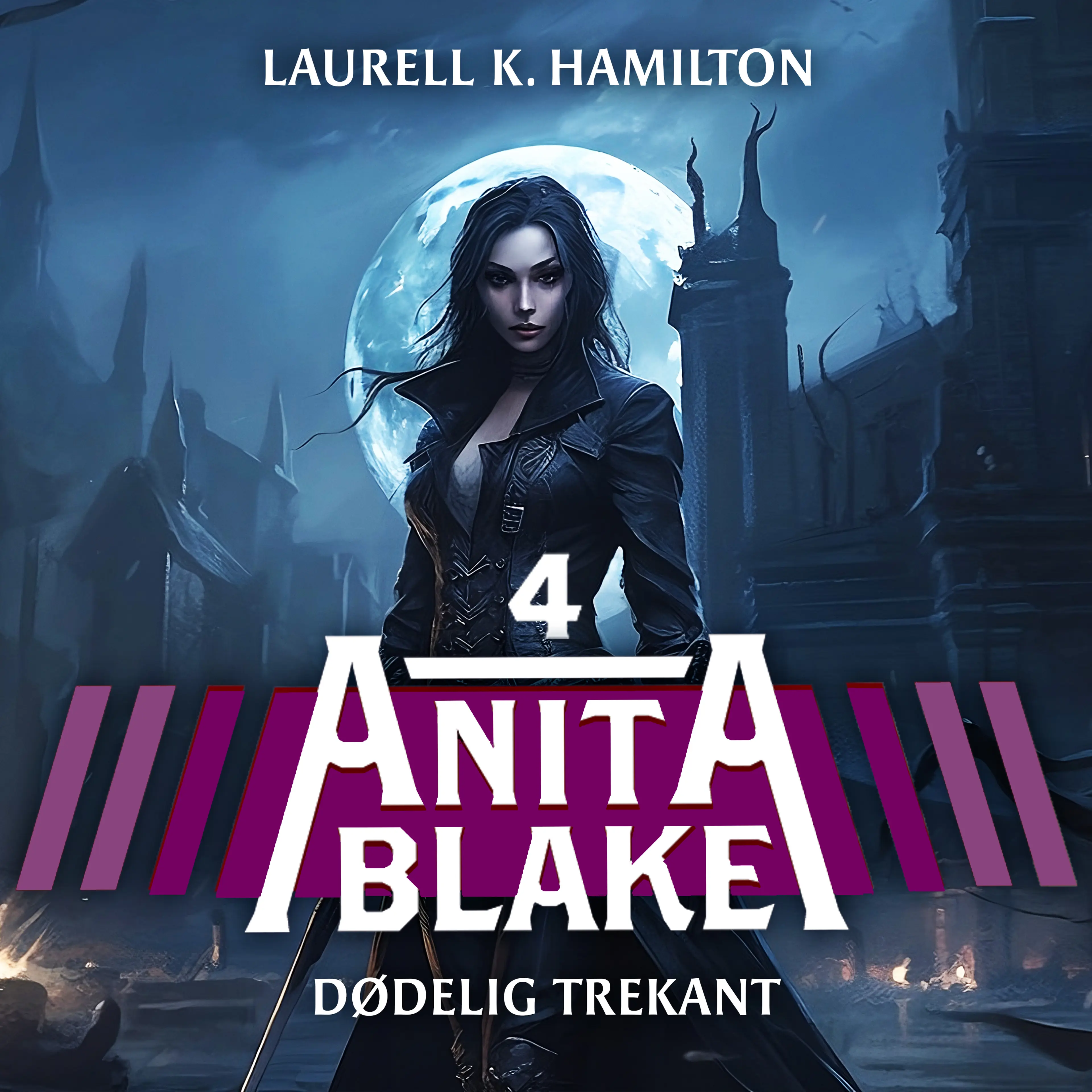 Omslag Dødelig trekant av Laurell K. Hamilton (Lydbok)