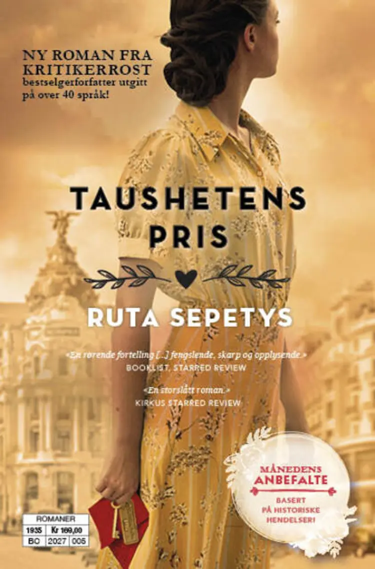 Omslag Taushetens pris av Ruta Sepetys (Ebok)