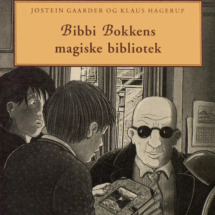 Omslag Bibbi Bokkens magiske bibliotek av Jostein Gaarder og Klaus Hagerup (Lydbok)