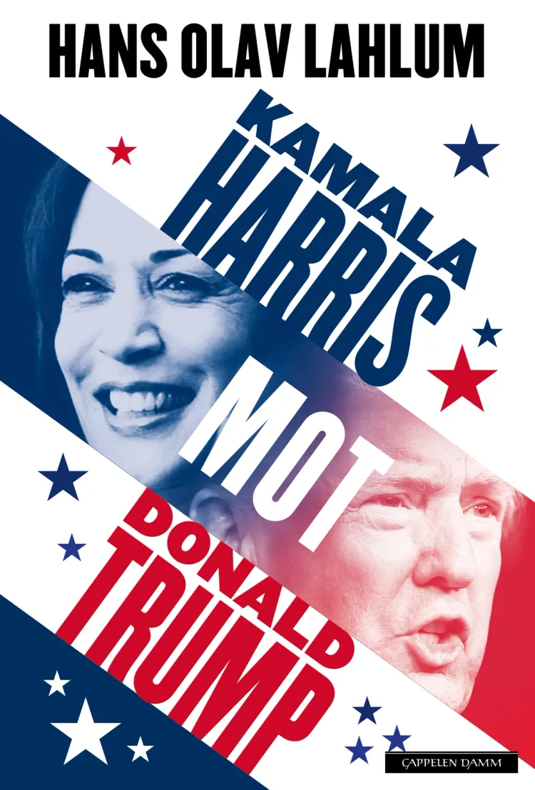 Omslag Kamala Harris mot Donald Trump av Hans Olav Lahlum (Innbundet)