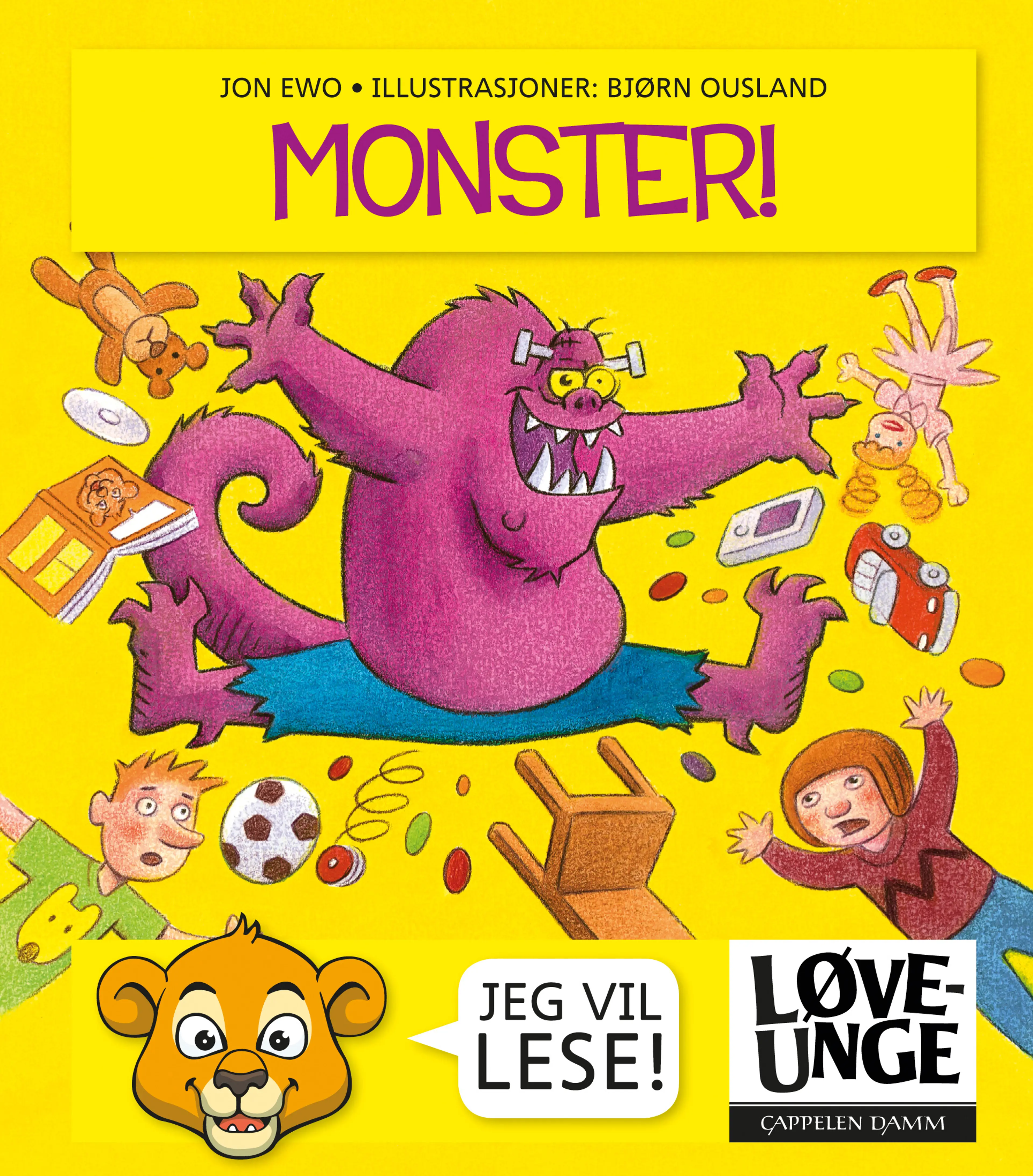 Omslag Løveunge - Monster av Jon Ewo (Innbundet)