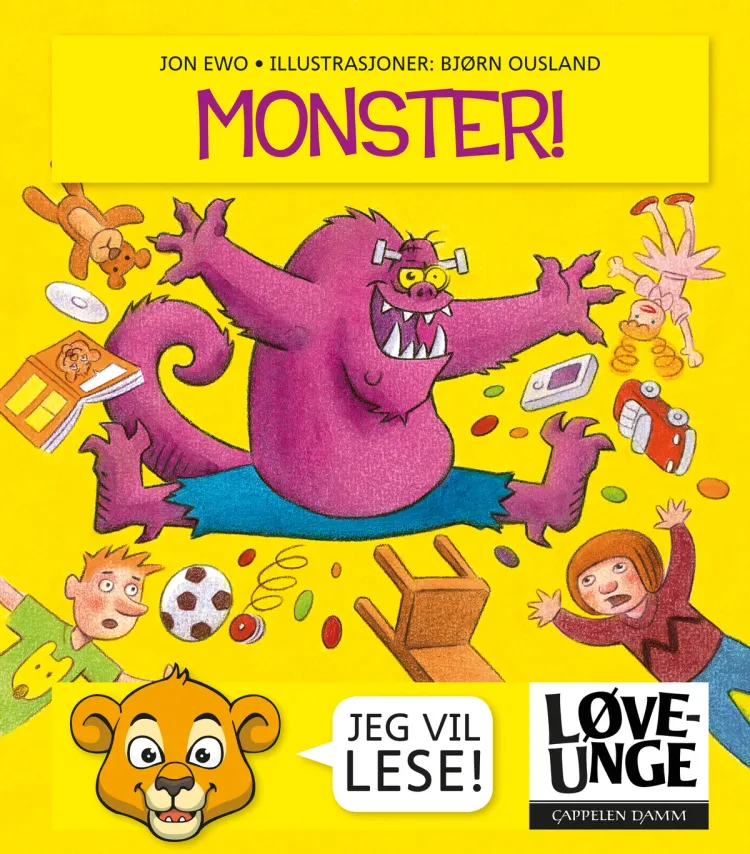 Omslag Løveunge - Monster av Jon Ewo (Innbundet)