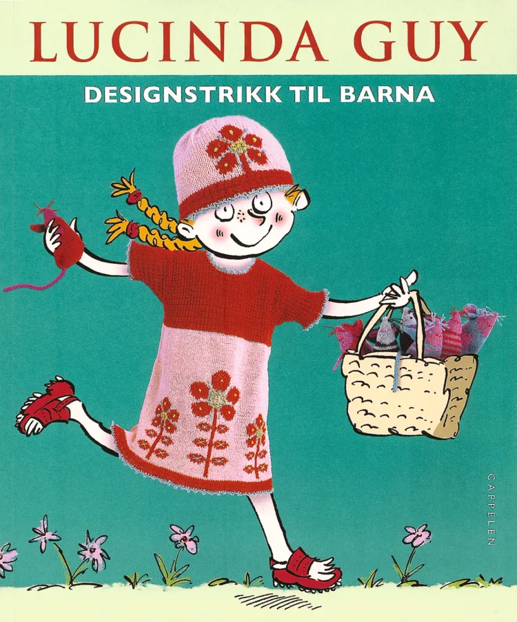 Omslag Designstrikk til barna av Lucinda Guy (Heftet)