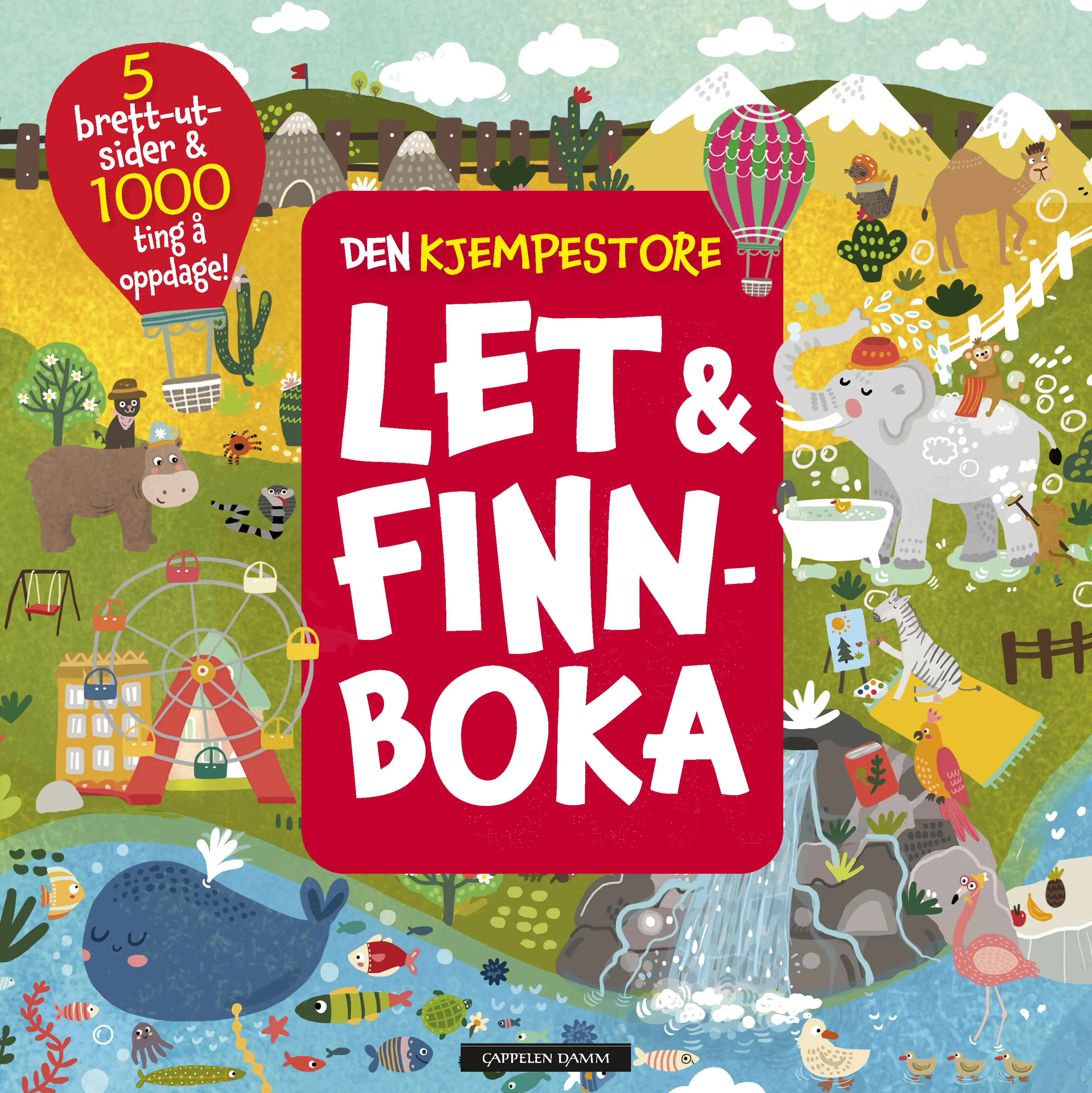 Omslag Den kjempestore let & finn-boka (Innbundet)