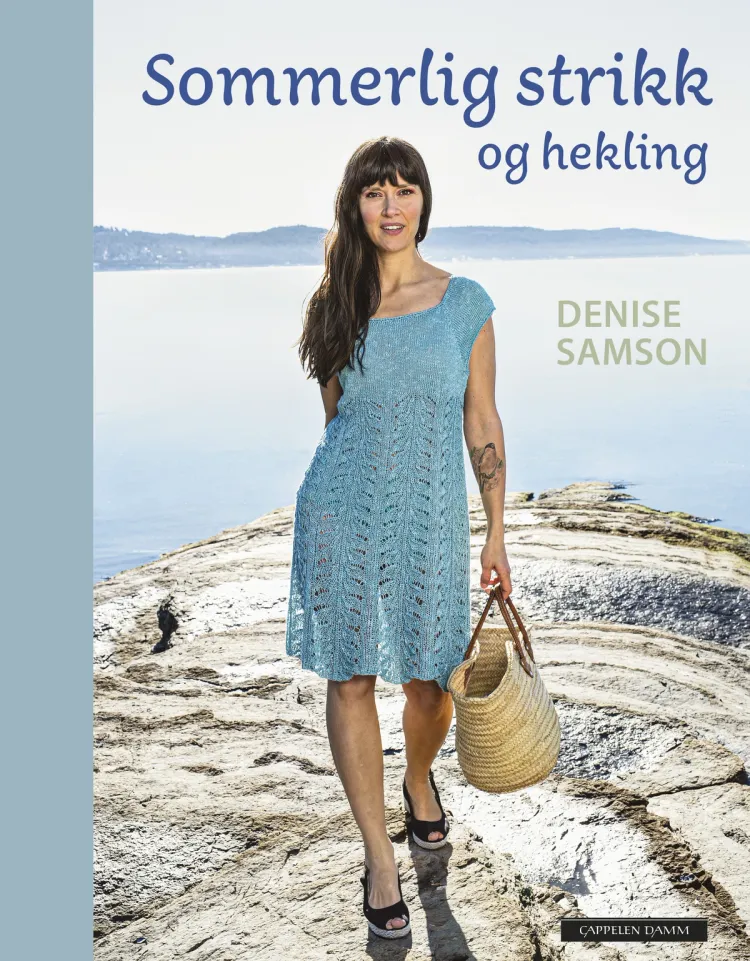 Omslag Sommerlig strikk og hekling av Denise Samson (Innbundet)