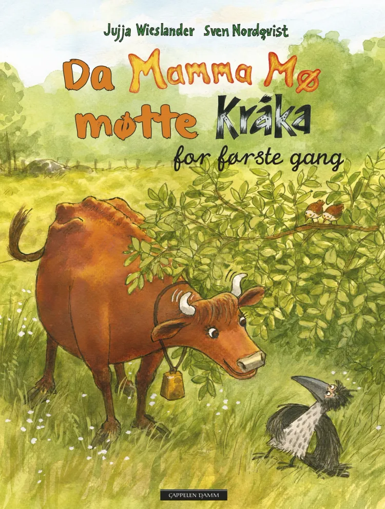Omslag Da Mamma Mø møtte Kråka av Jujja Wieslander (Innbundet)