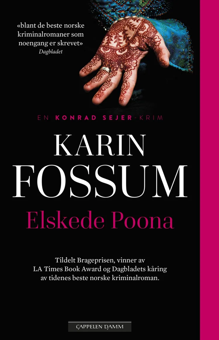 Omslag Elskede Poona av Karin Fossum (Heftet)