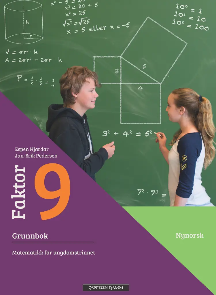 Omslag Faktor 9 Grunnbok av Espen Hjardar og Jan-Erik Pedersen (Innbundet)