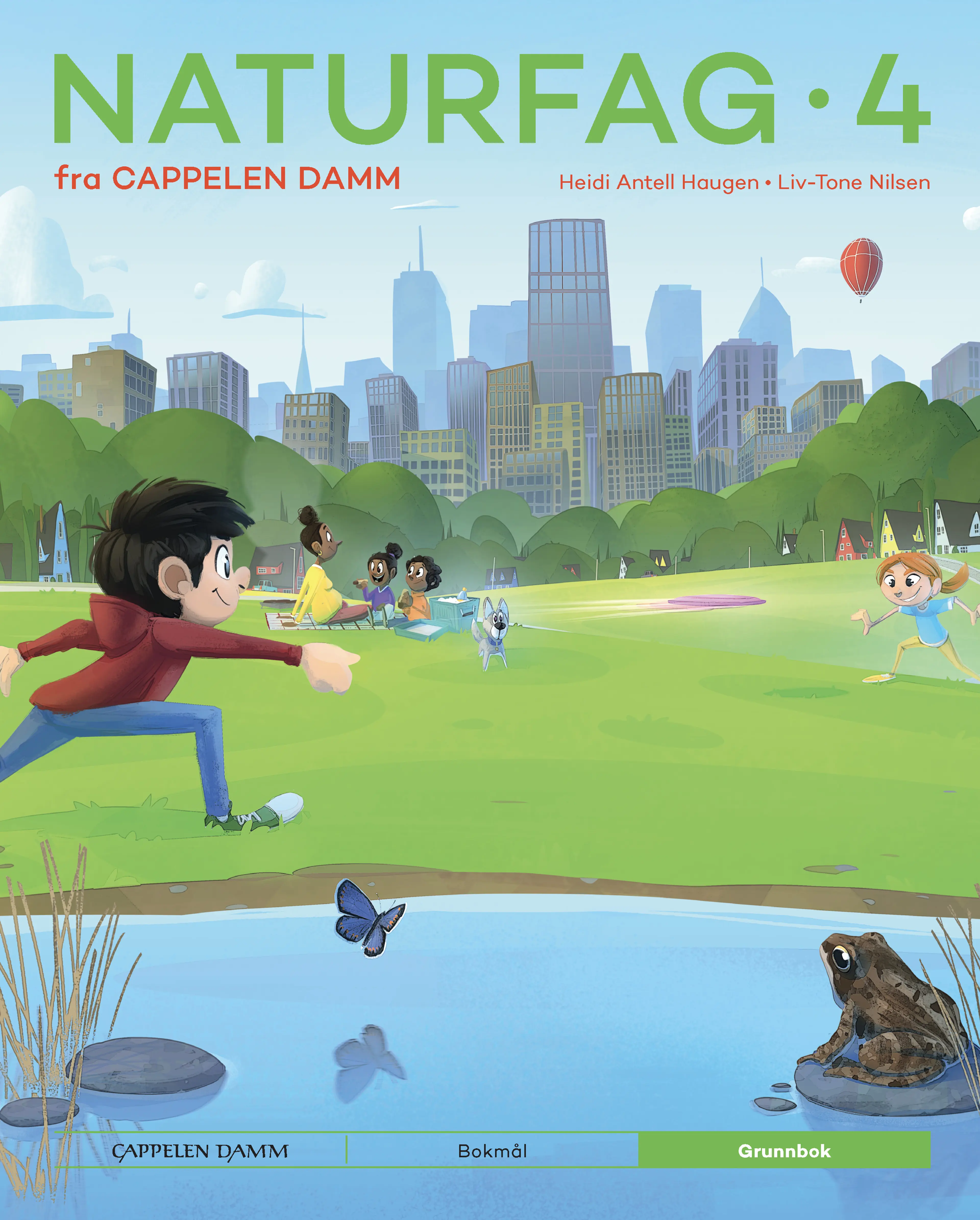 Omslag Naturfag 4 fra Cappelen Damm Grunnbok av Heidi Antell Haugen og Liv- Tone Nilsen (Innbundet)