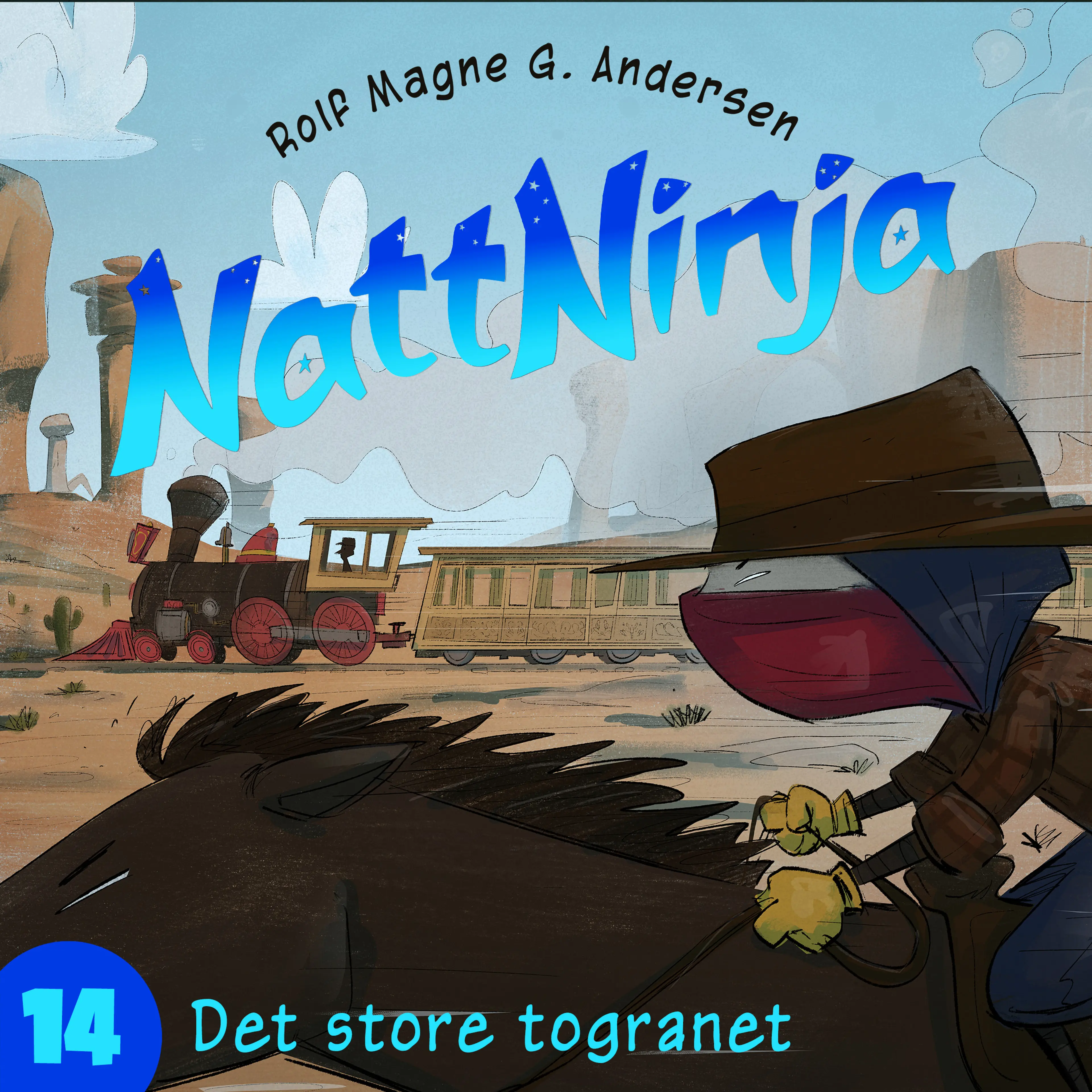 Omslag Nattninja - Det store togranet av Rolf Magne G. Andersen (Lydbok)
